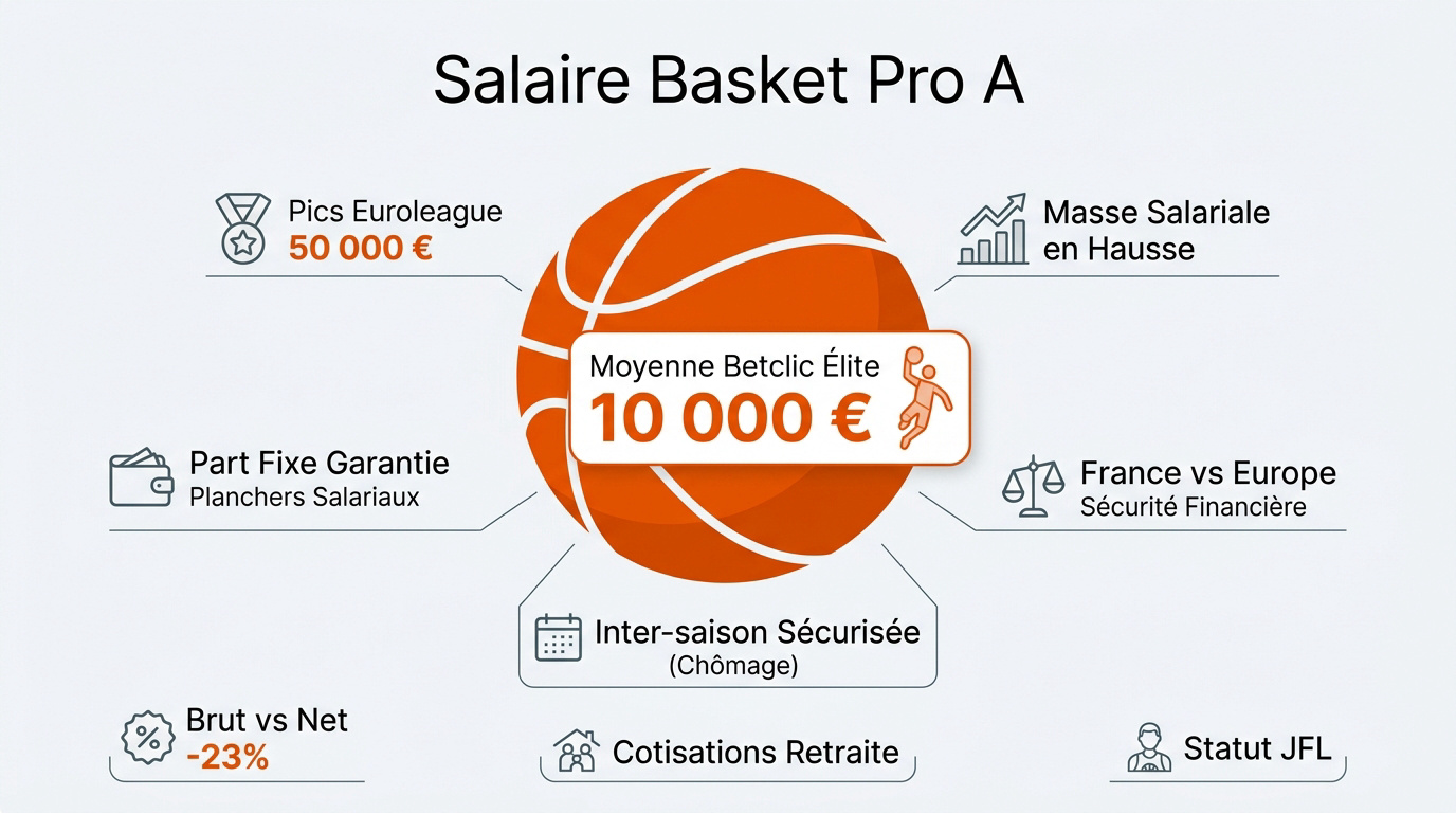 Répartition des salaires en Betclic Élite