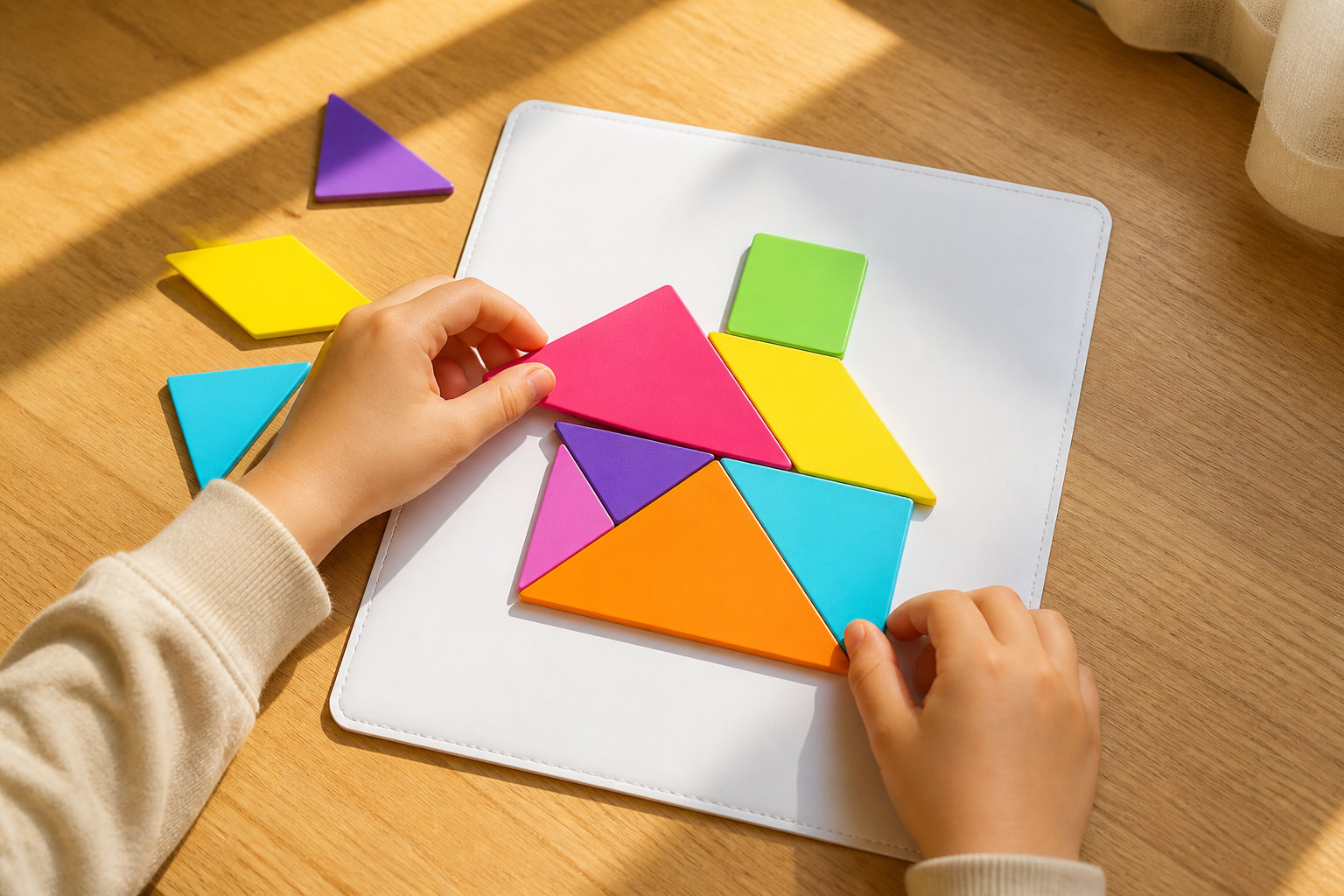 Tangram Magnétique Montessori pour la créativité spatiale