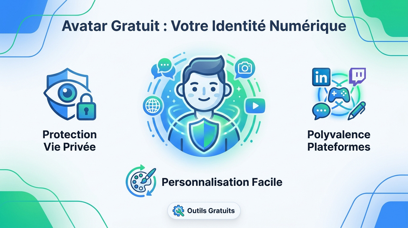 Illustration d'un avatar numérique pour la protection de la vie privée
