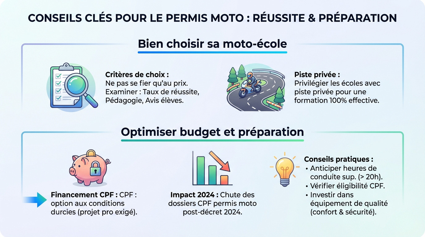 Conseils clés pour réussir son permis moto et bien se préparer