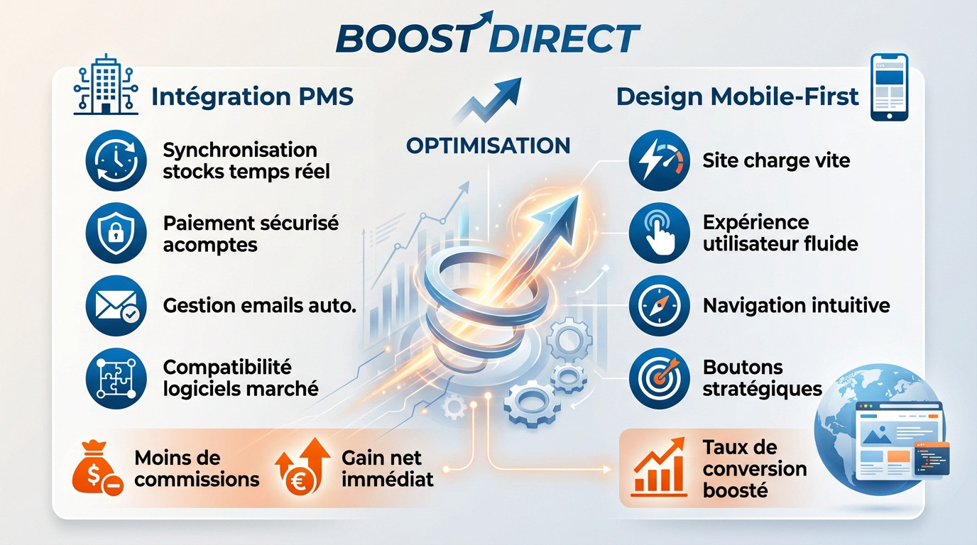 Optimisation technique site camping pour réservation directe
