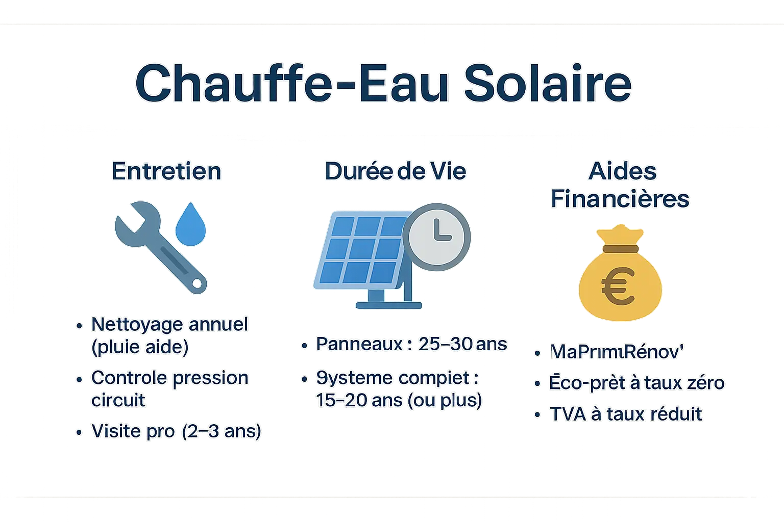 Fonctionnement d'un chauffe-eau solaire