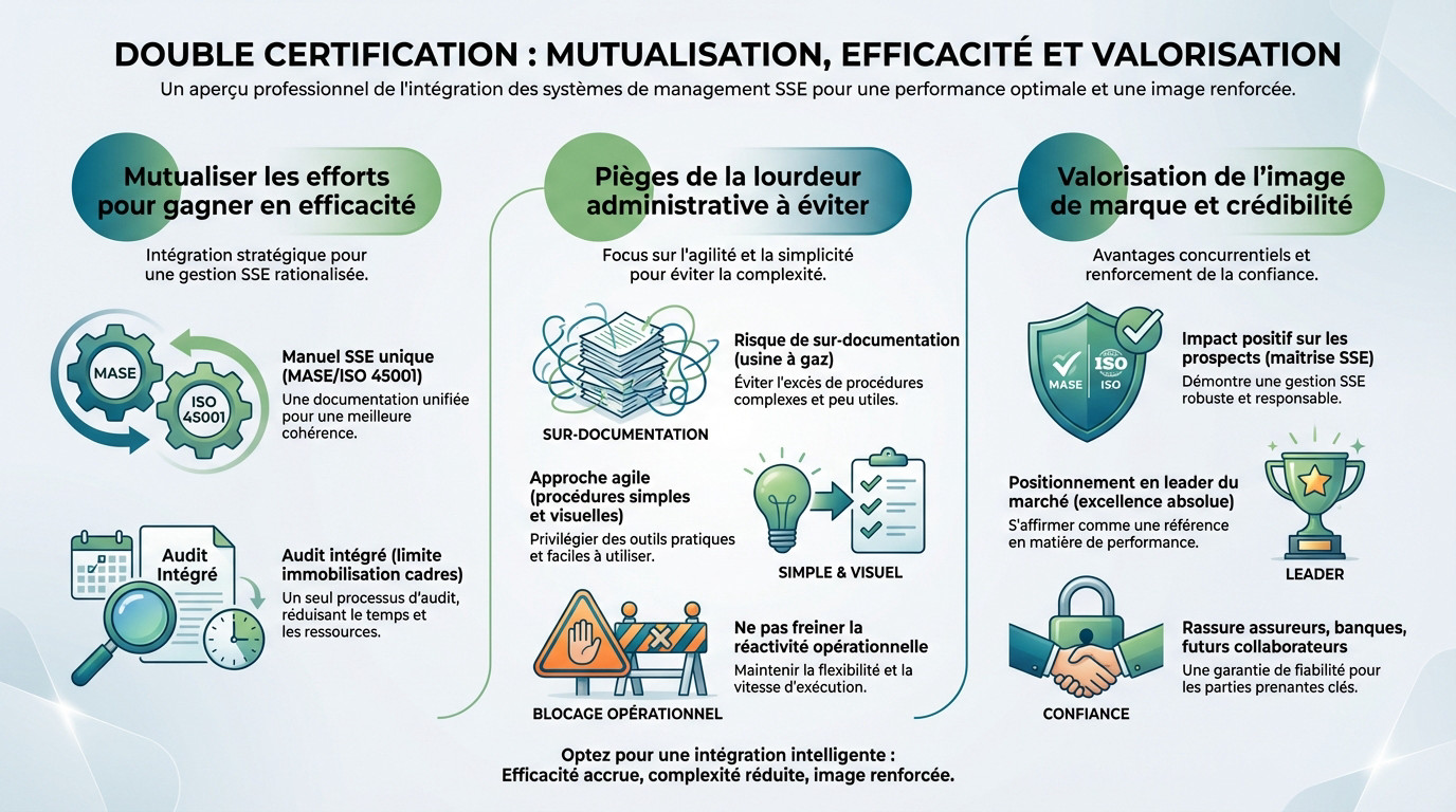 Stratégie de double certification MASE et ISO 45001 pour optimiser la performance industrielle