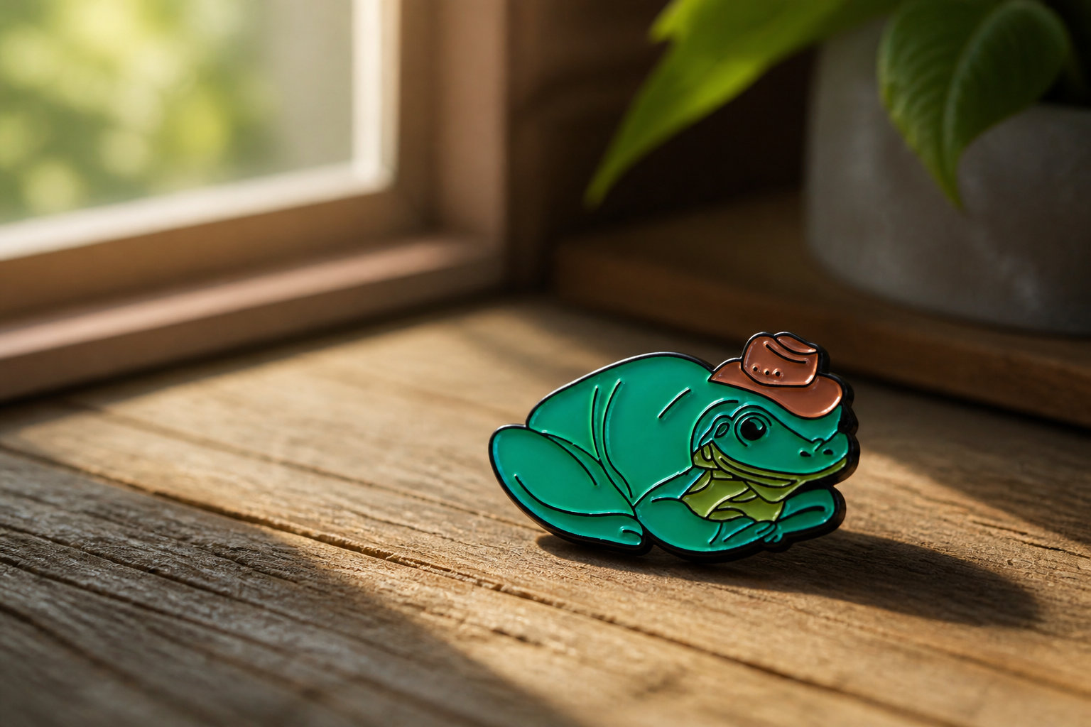 Giddy Up Frog Pin: A Bold Style Statement