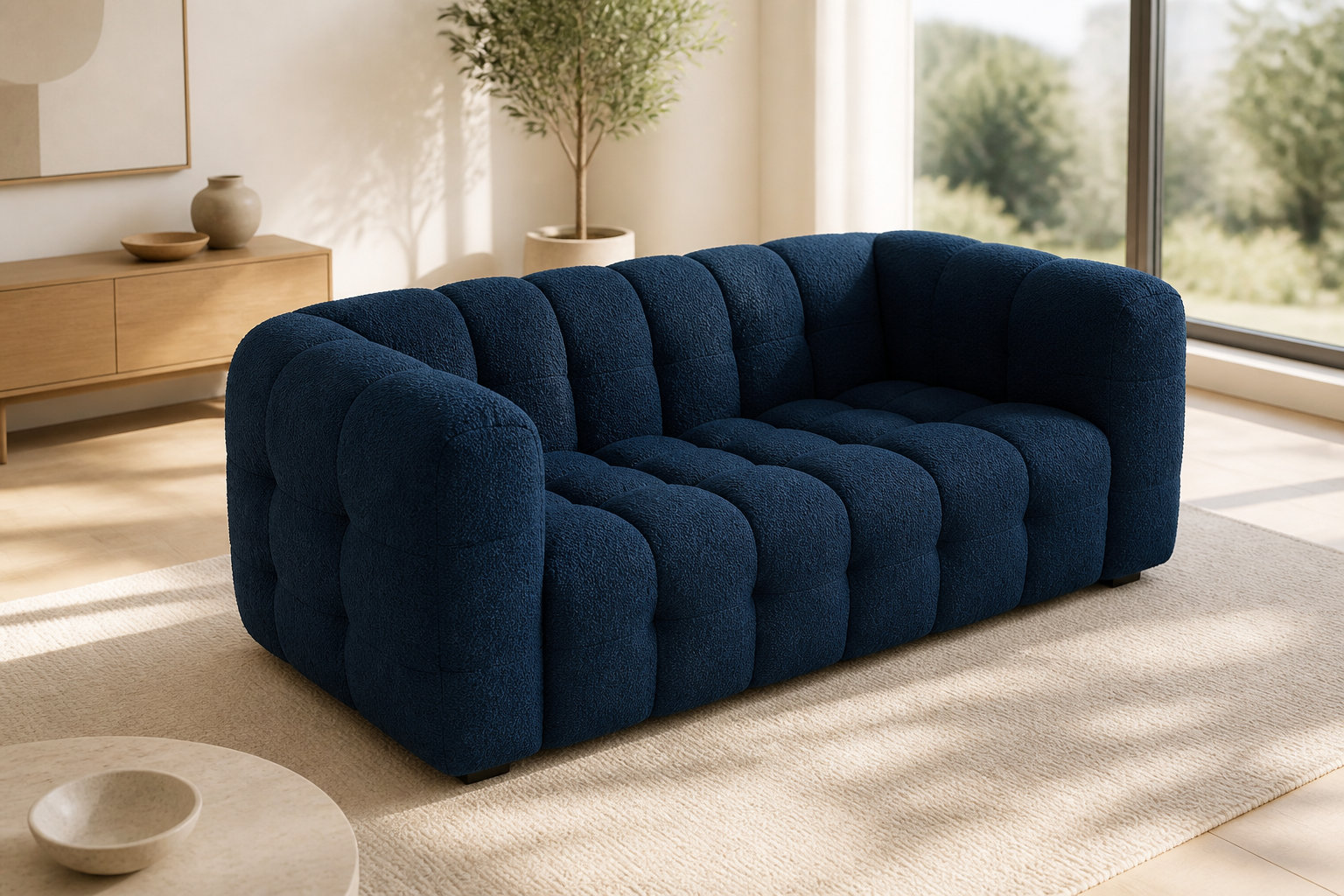 Pourquoi choisir le modèle LILO en bouclette bleu nuit ?