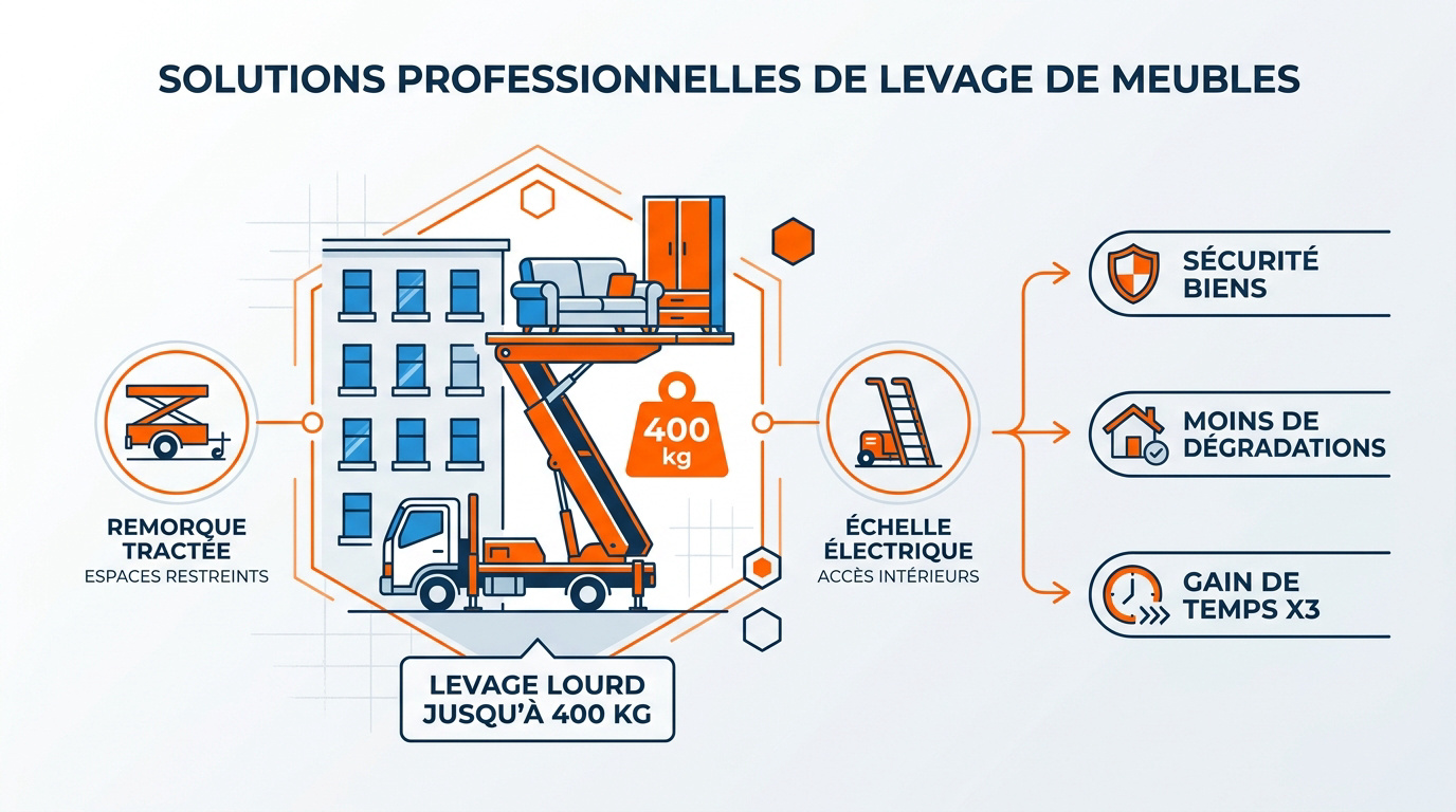 Levage de meubles par l'extérieur