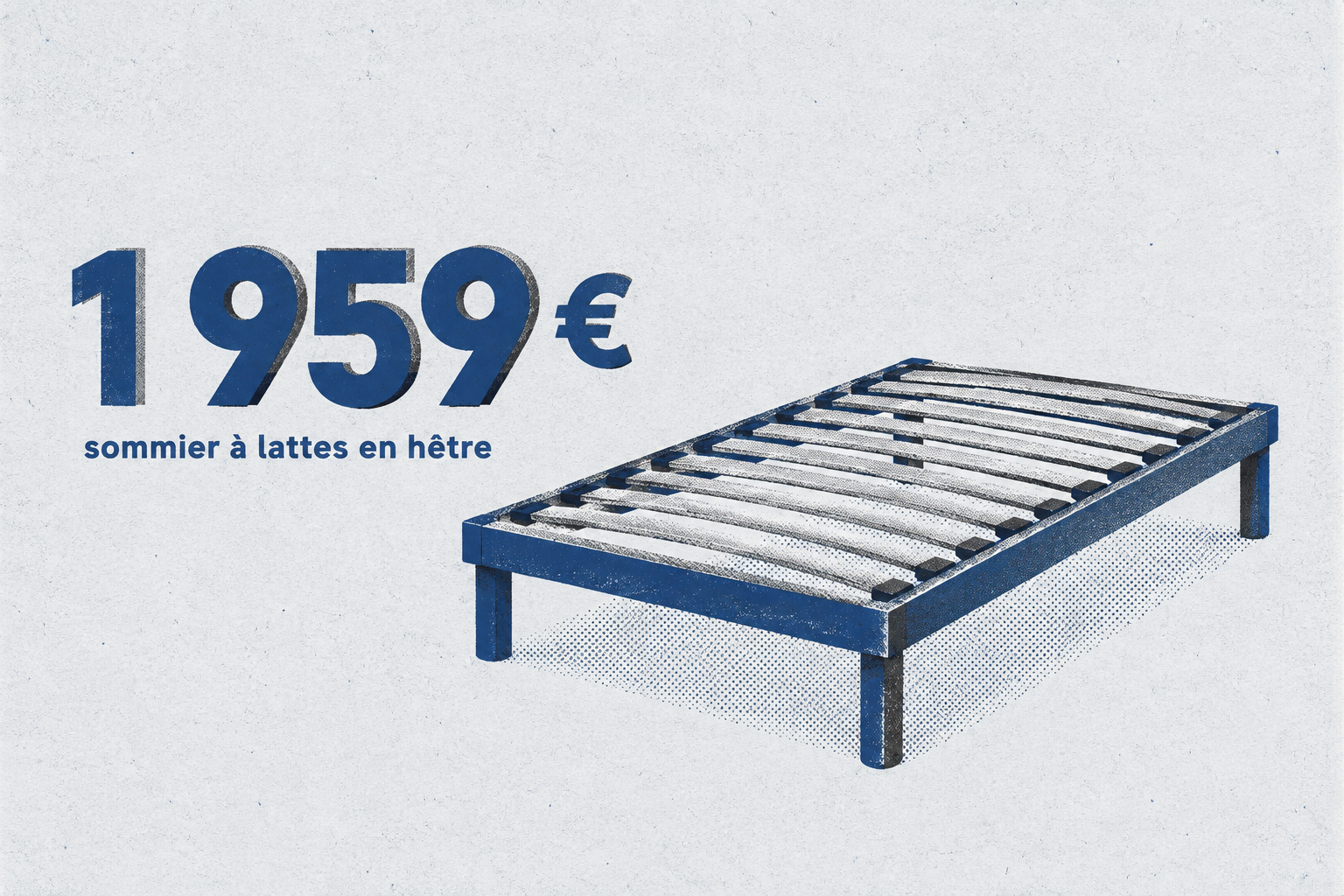 Le lit coffre Morphea Equinox coûte 1 959 € avec sommier en hêtre.