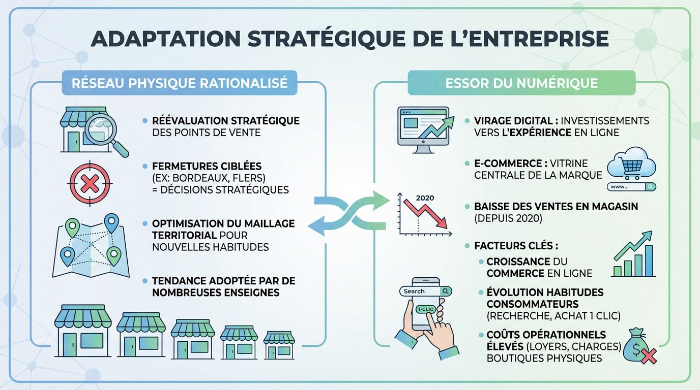 Yves Rocher adaptation stratégique et fermeture magasin ciblée