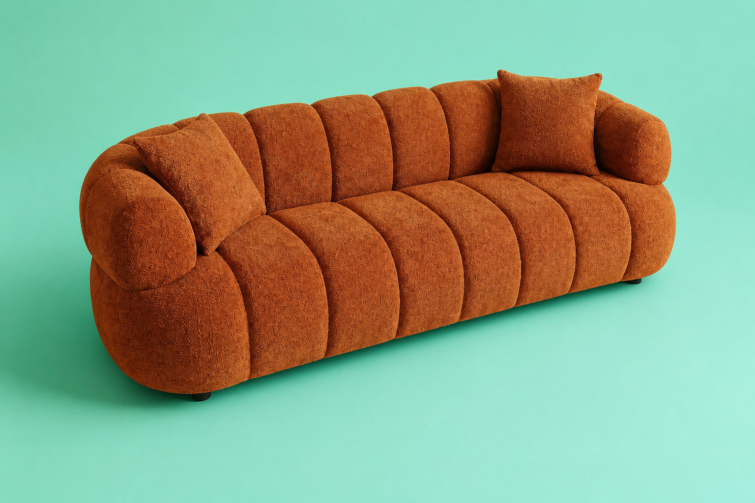 Apporter de la chaleur avec le canapé nuage COLIANI terracotta