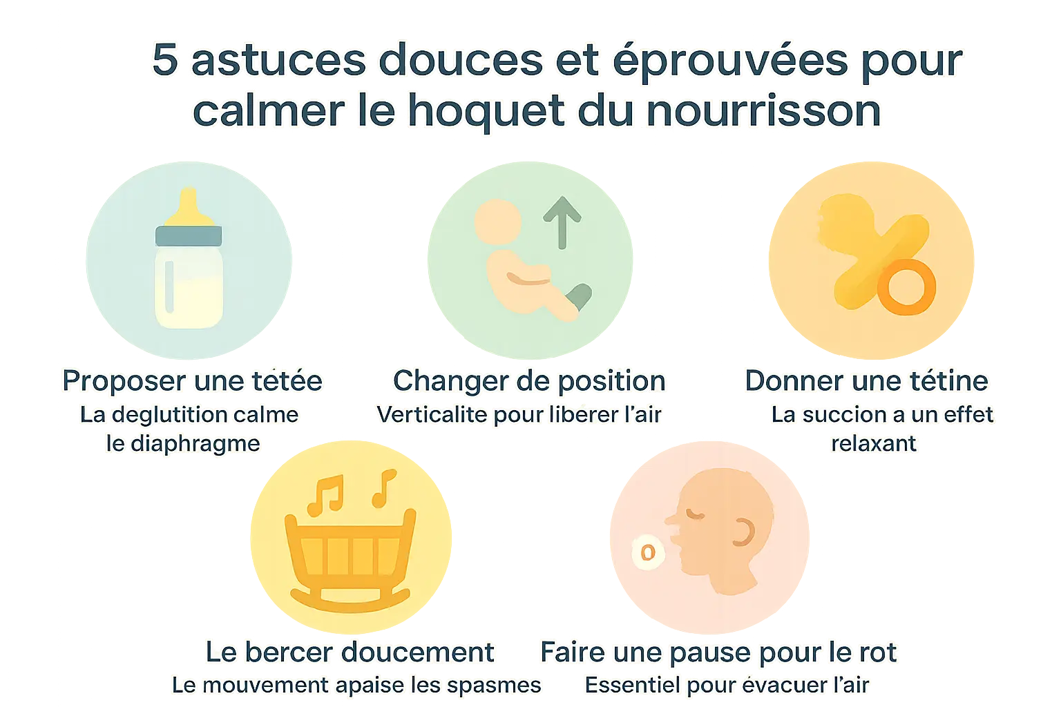 Illustration de bébé apaisé avec fond naturel