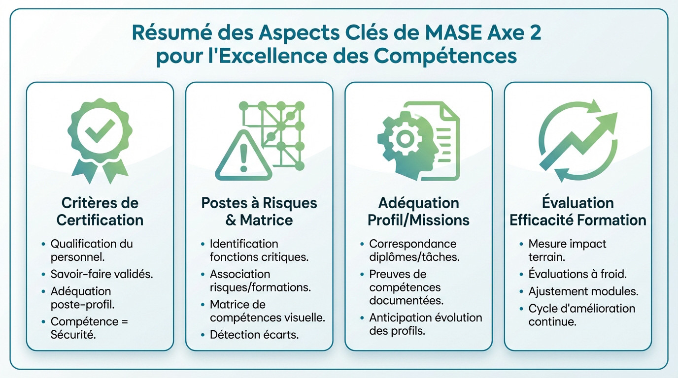 Gestion des compétences et formation continue SSE pour la certification MASE