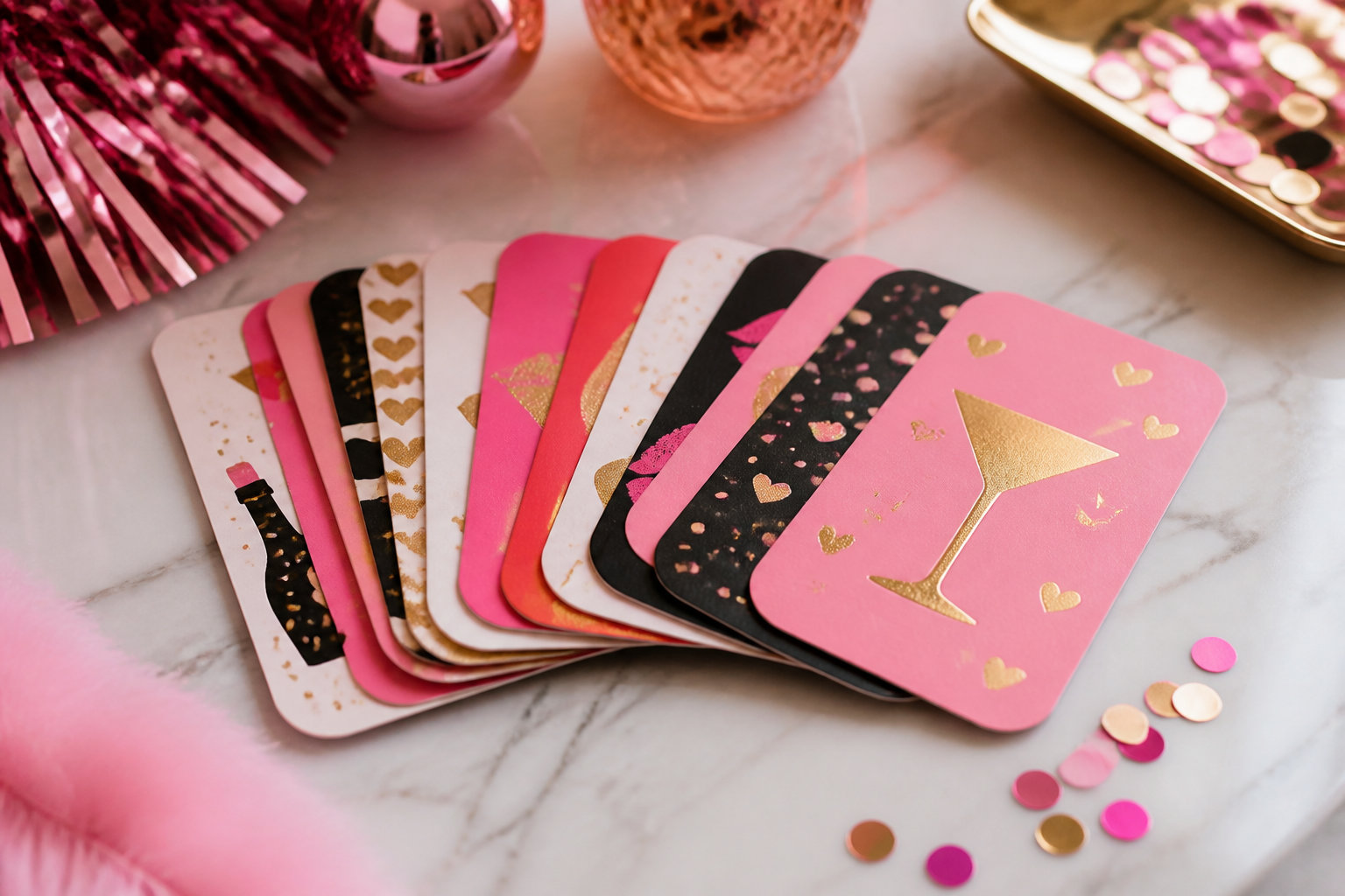 Kit de cartes de défis à imprimer pour un EVJF