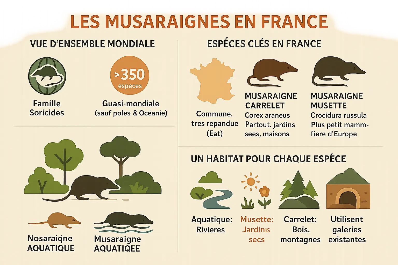 ᐅ Musaraigne : tout connaître de A à Z sur ce mammifère - ELUNET