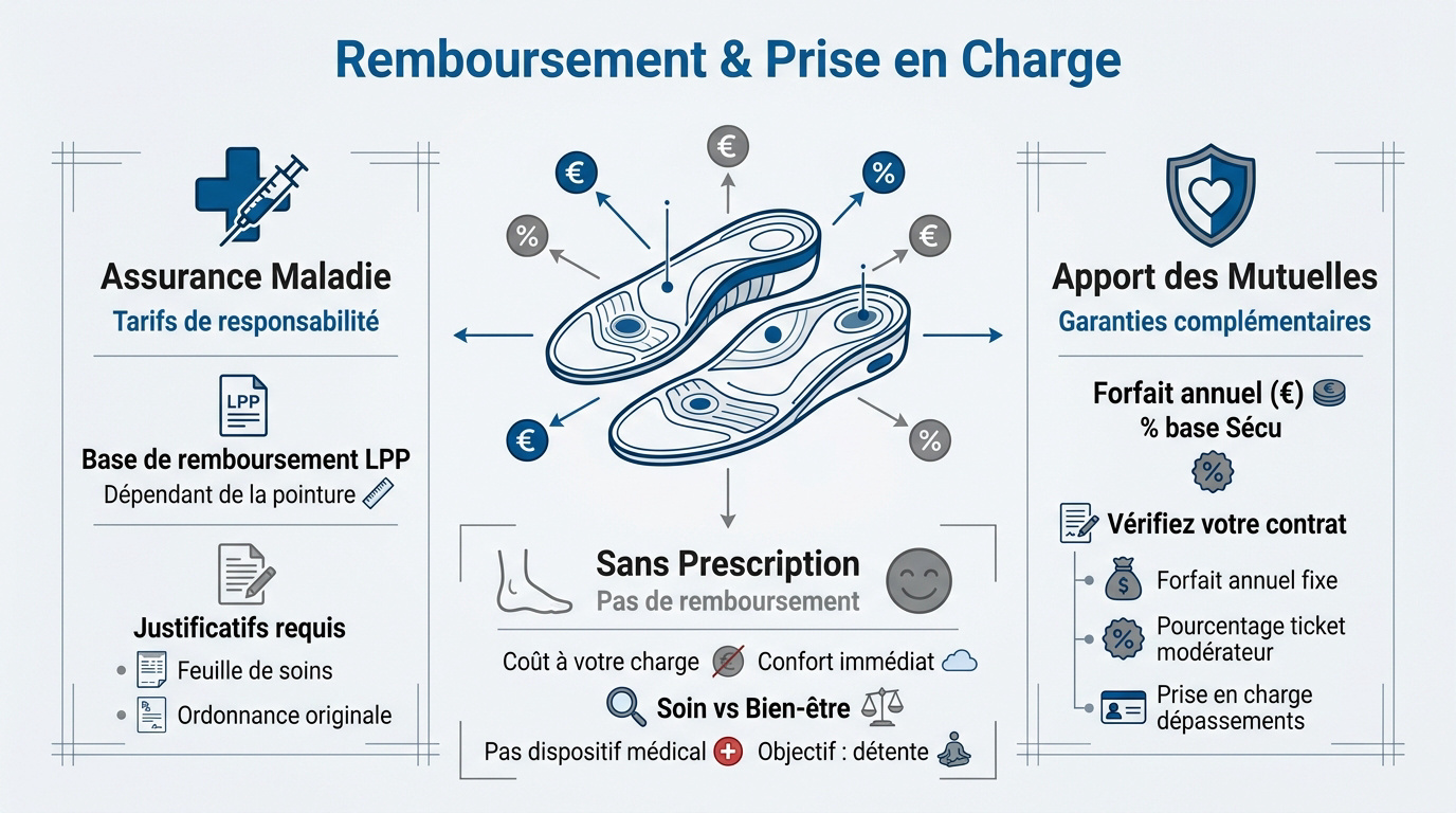 Remboursement des semelles orthopédiques