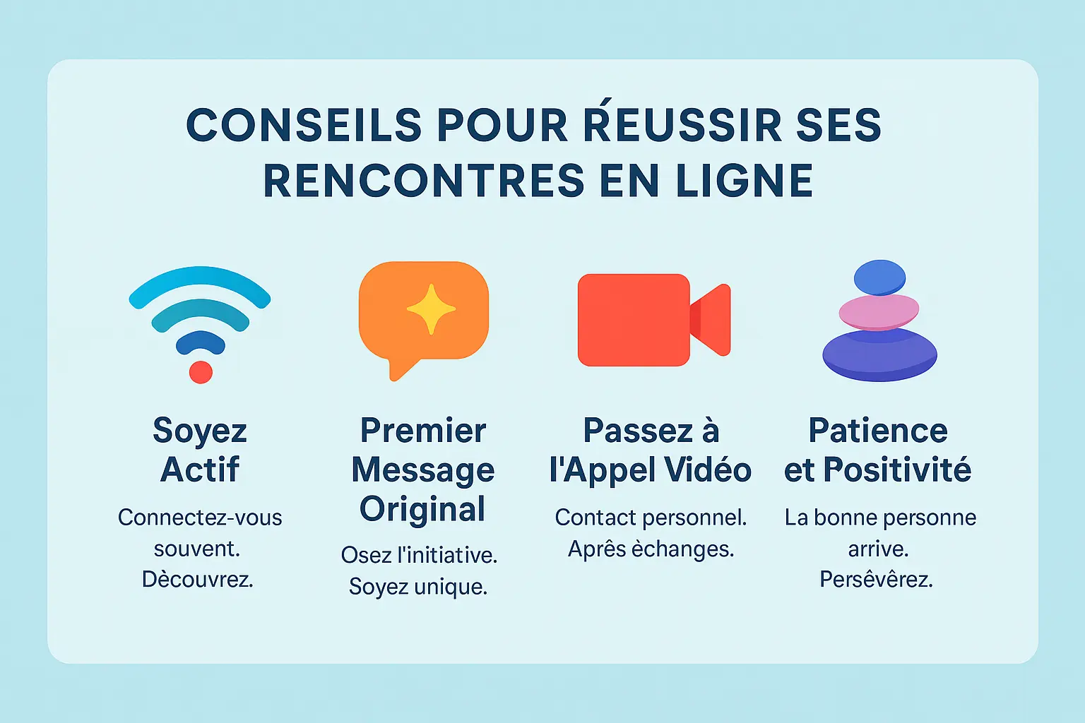 Illustration des <strong>conseils pour réussir</strong> sur Vivaflirt