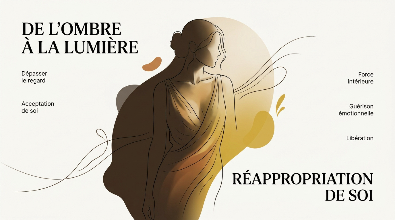 Illustration minimaliste symbolisant la réappropriation de soi et la confiance retrouvée