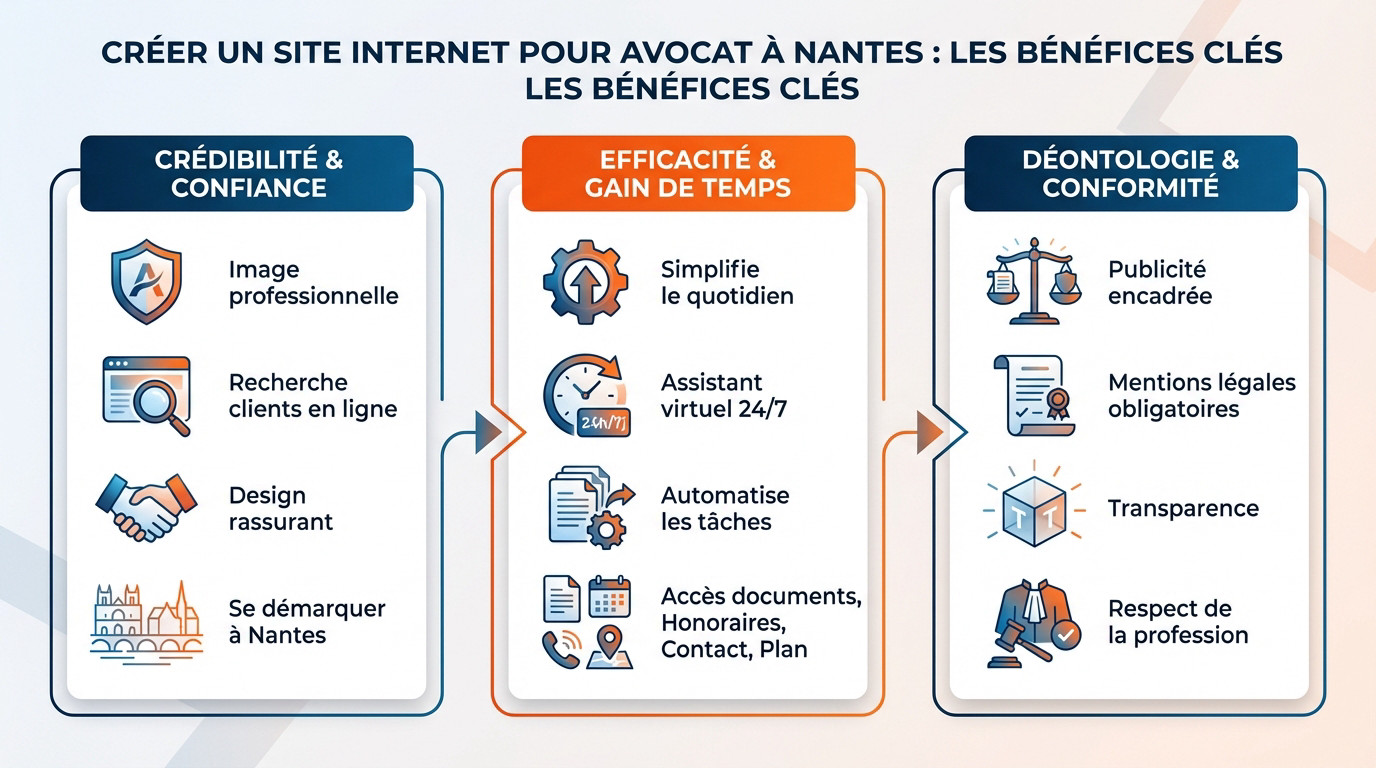 Avocat à Nantes consultant son site internet optimisé pour la conversion