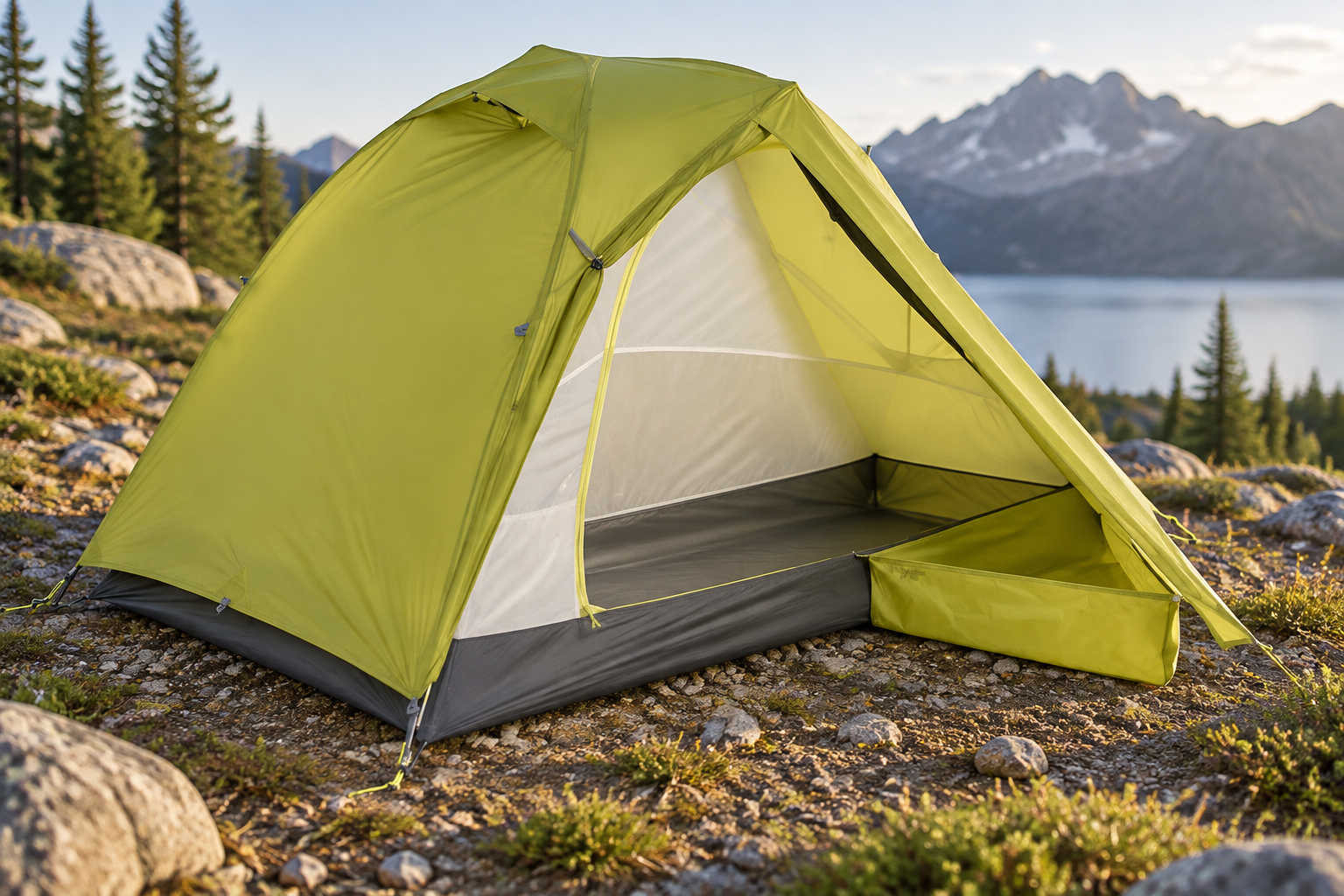 La Nemo Dragonfly OSMO 2P avec un aperçu de son espace intérieur