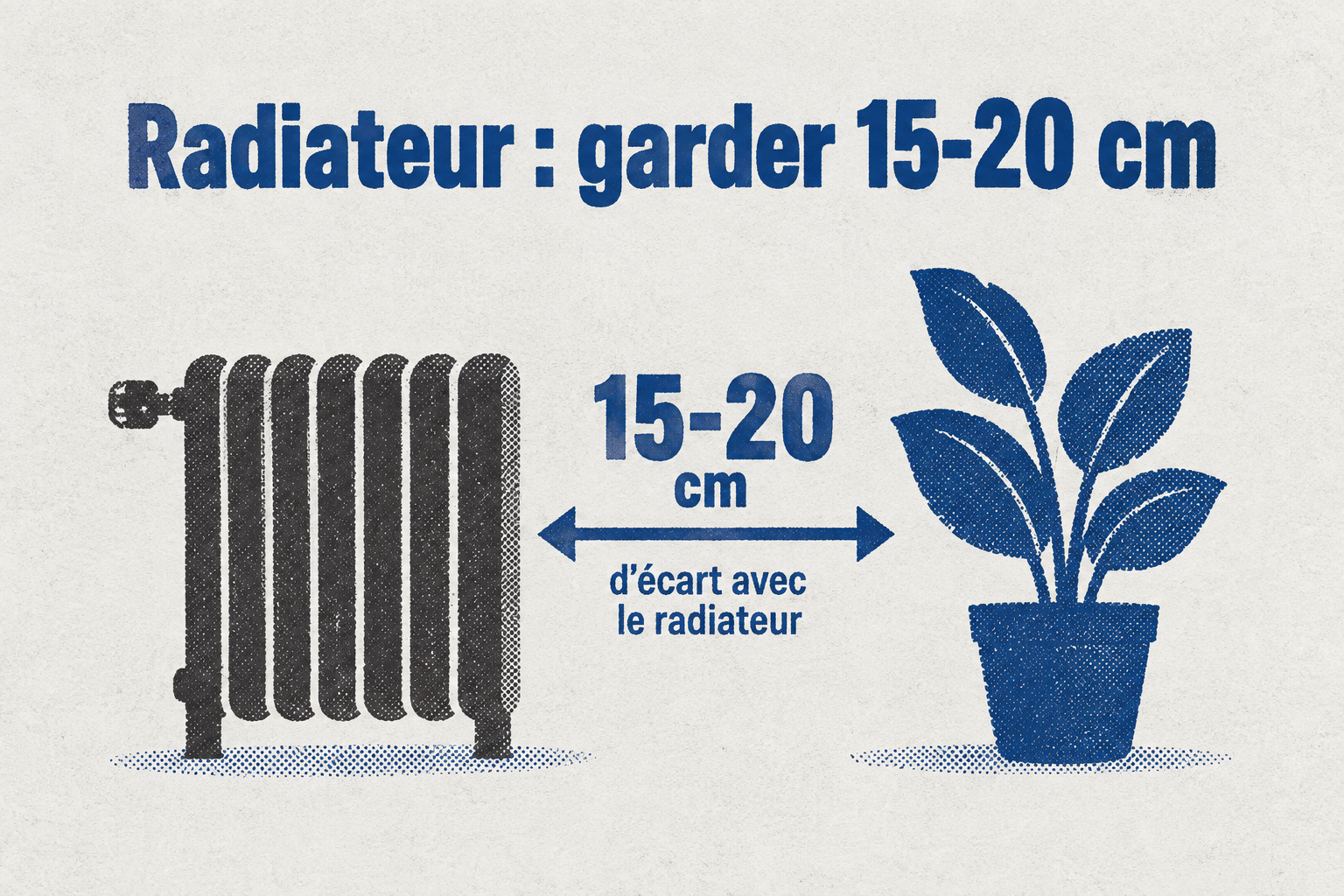 Un meuble TV ne doit pas être collé au radiateur : il faut 15 à 20 centimètres d'écart.