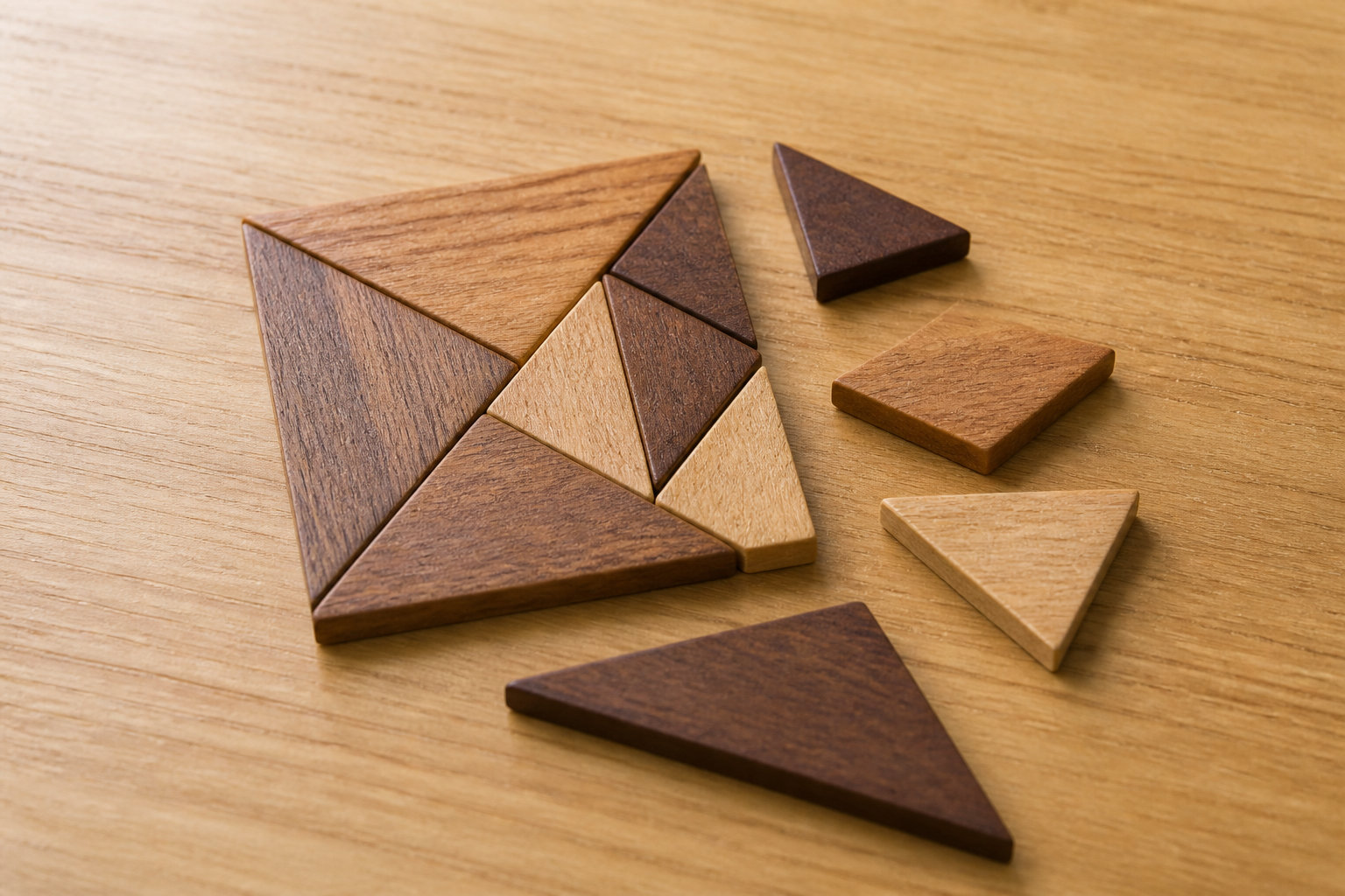 Tangram magnétique Montessori : créer des figures géométriques