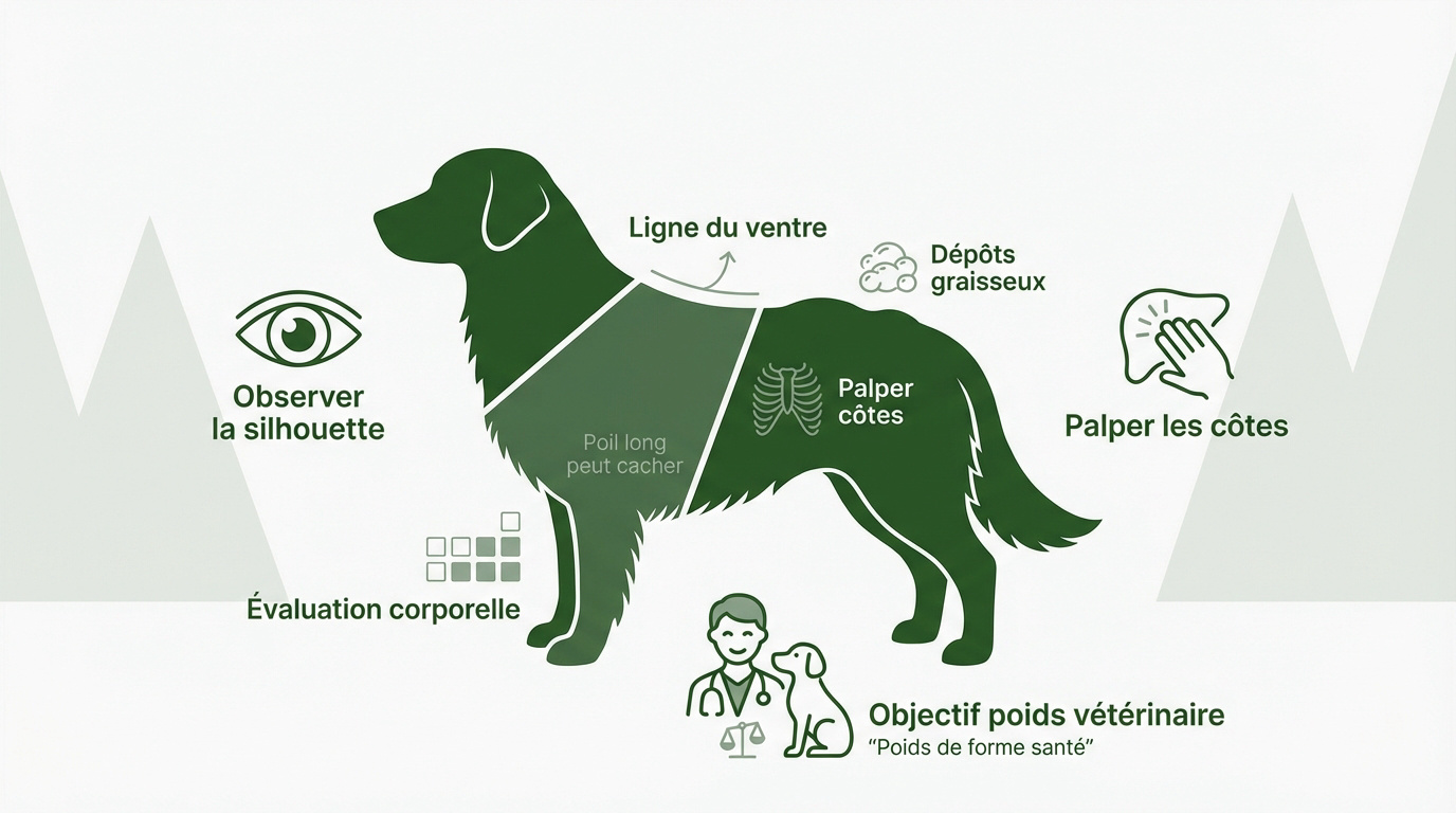 Évaluation du surpoids chez le chien