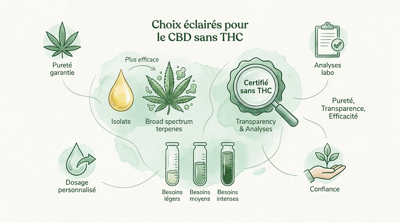 Guide pour choisir une huile de CBD de qualité sans THC