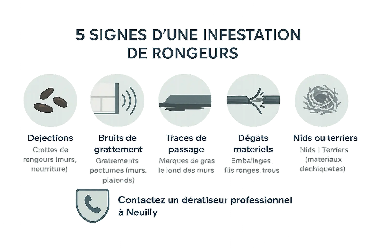 Les 5 signes d'une infestation de rongeurs