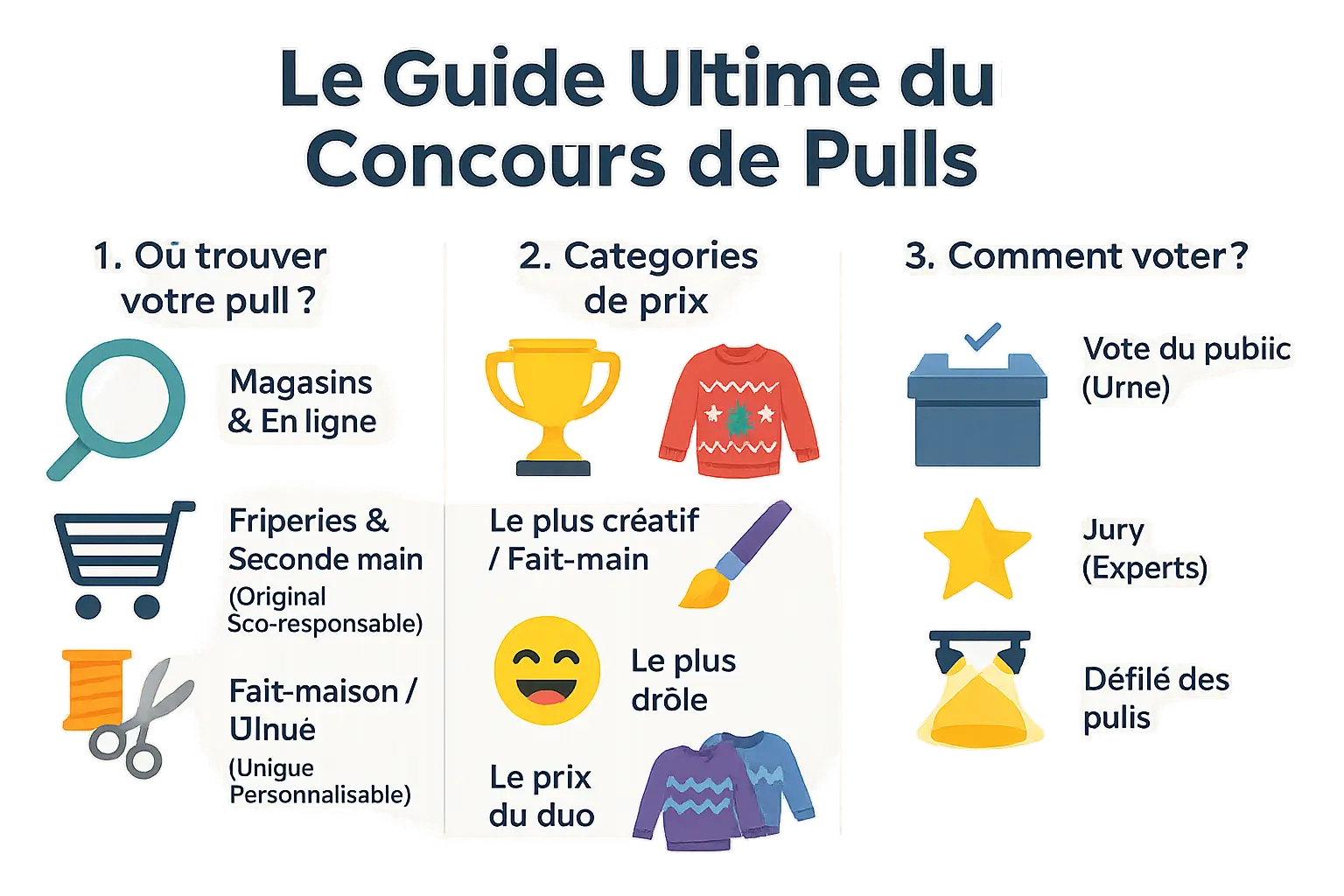 Concours de pulls moches de Noël