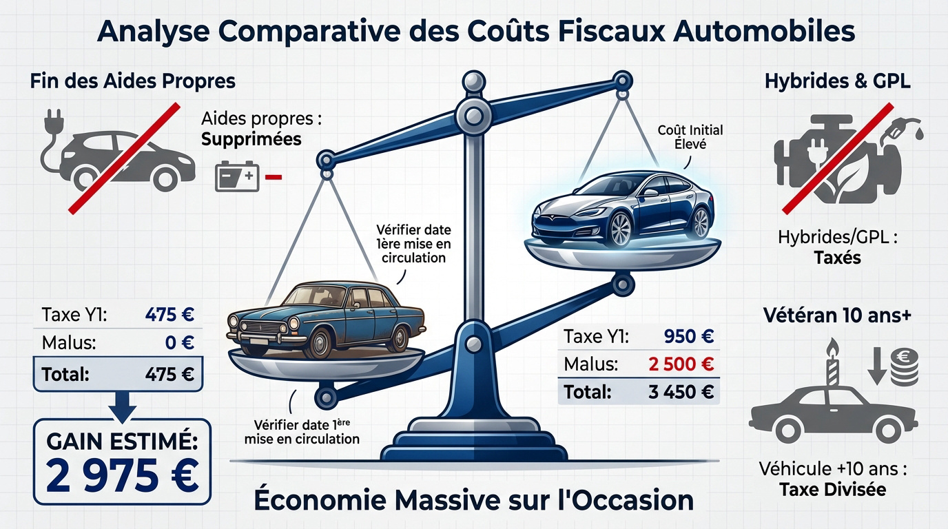 Graphique des taxes carte grise