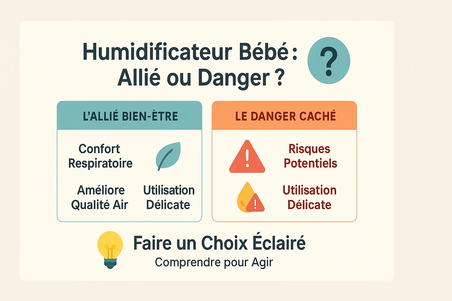 Illustration d'un humidificateur d'air pour bébé