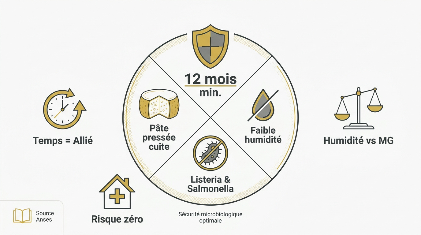 Meule de Parmigiano Reggiano AOP affinée et sécurisée pour la grossesse
