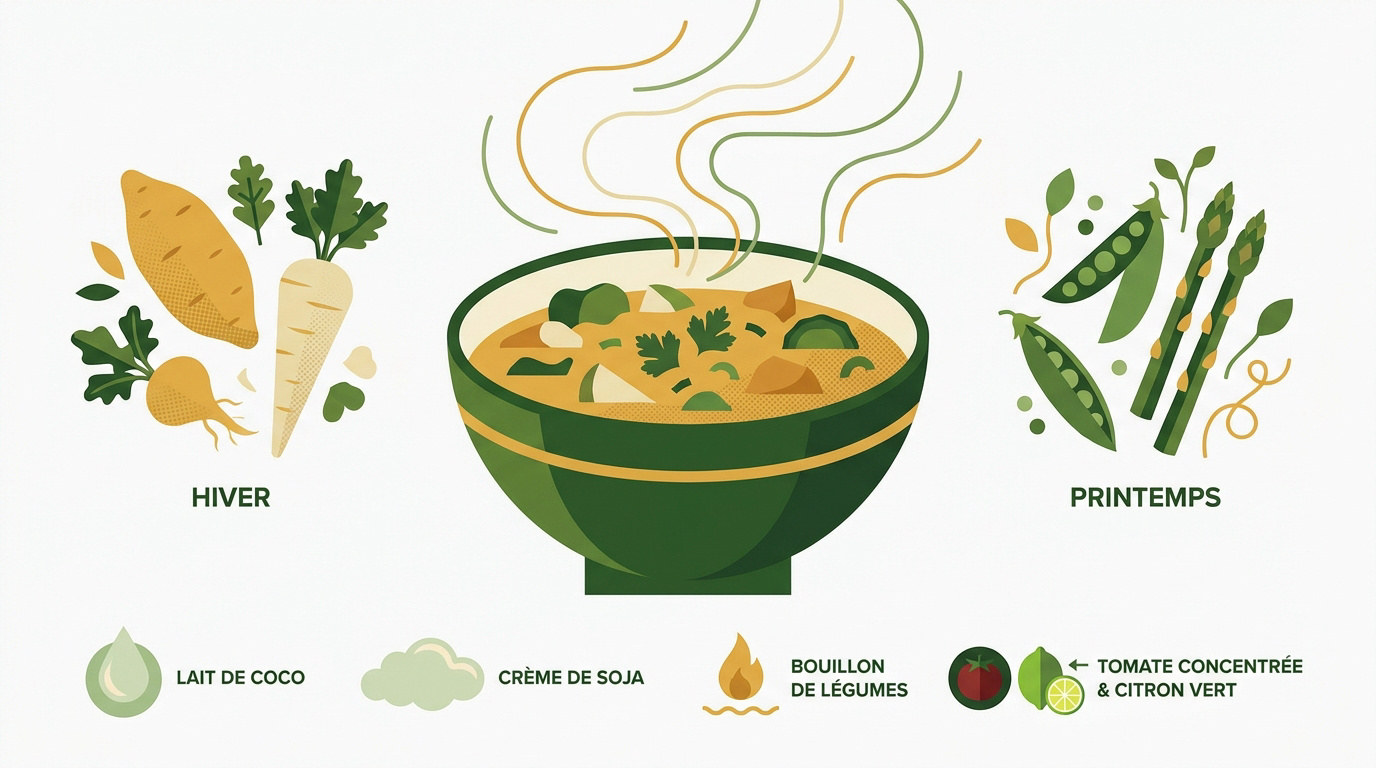Légumes de saison curry