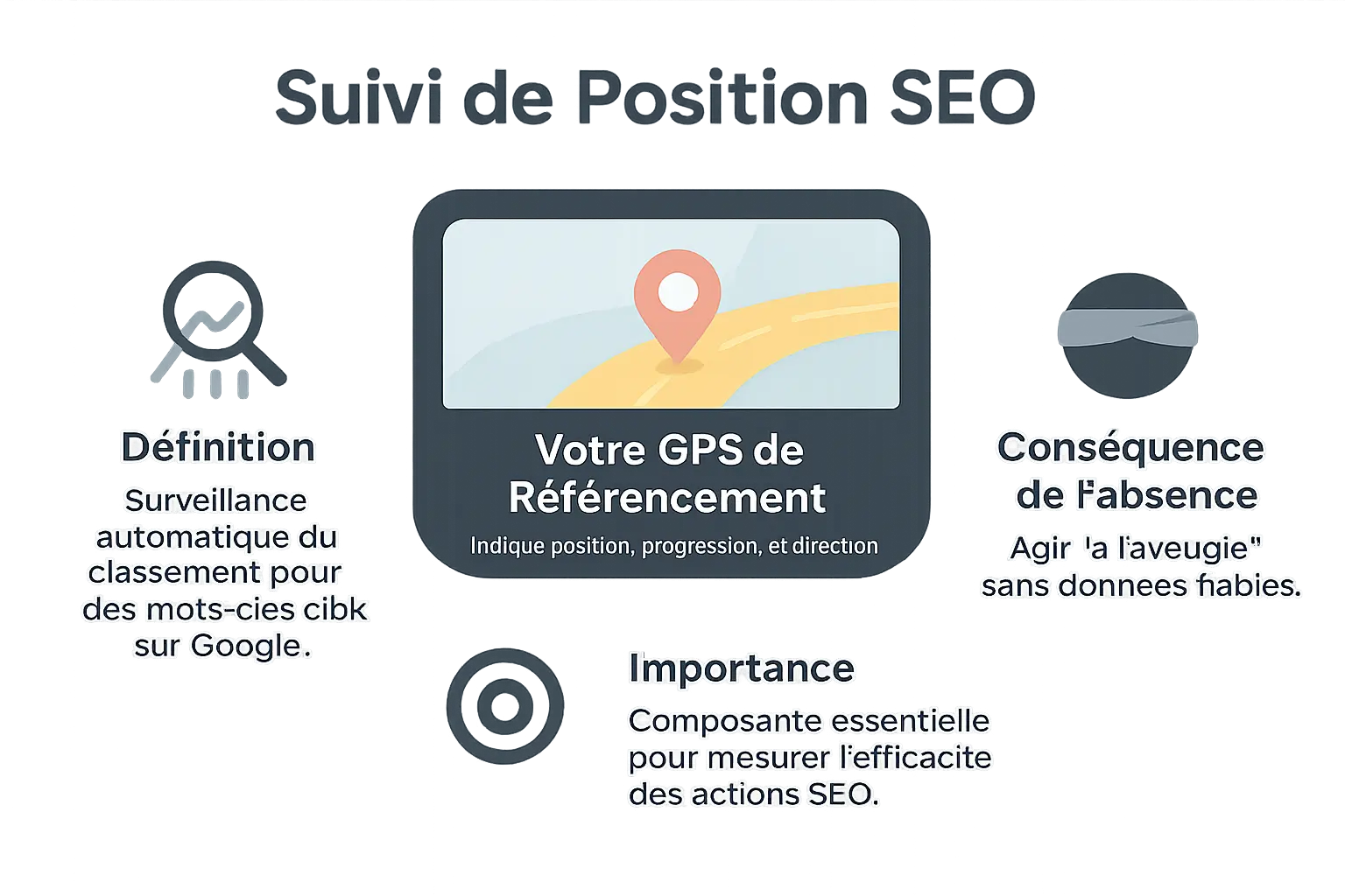 Illustration du suivi de position en SEO