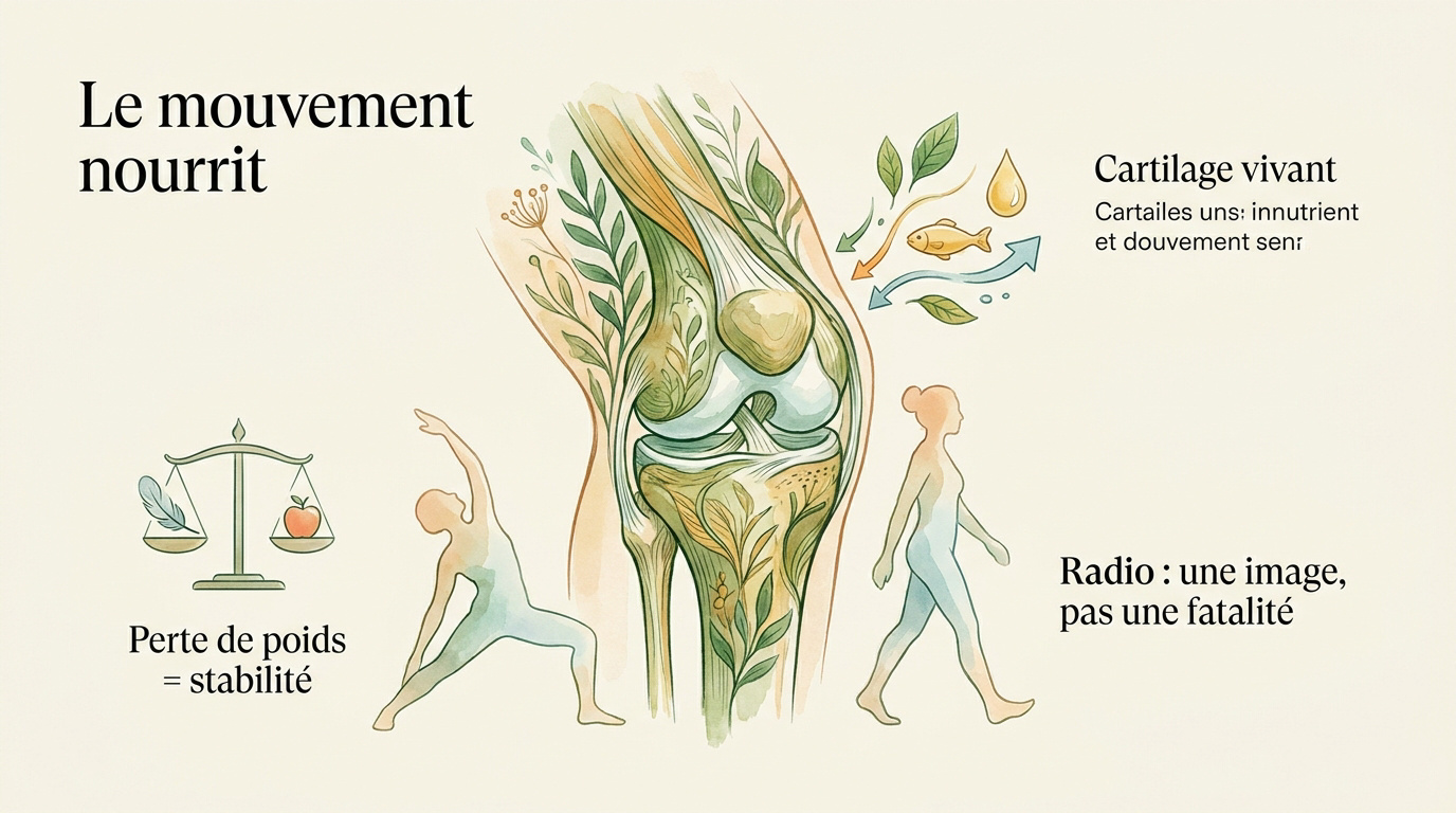 Soulager arthrose genou naturellement par le mouvement