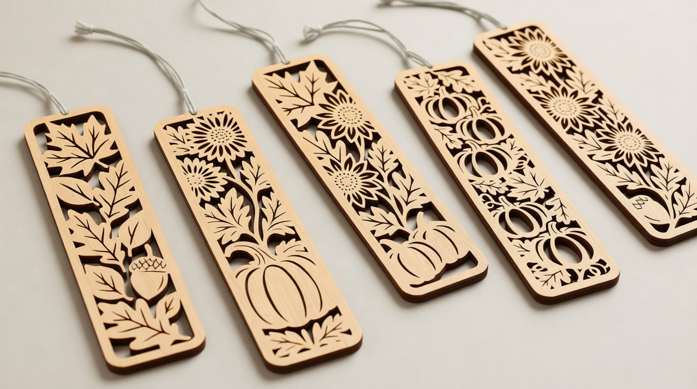 Wooden Bookmarks for Artisanal Aesthetics