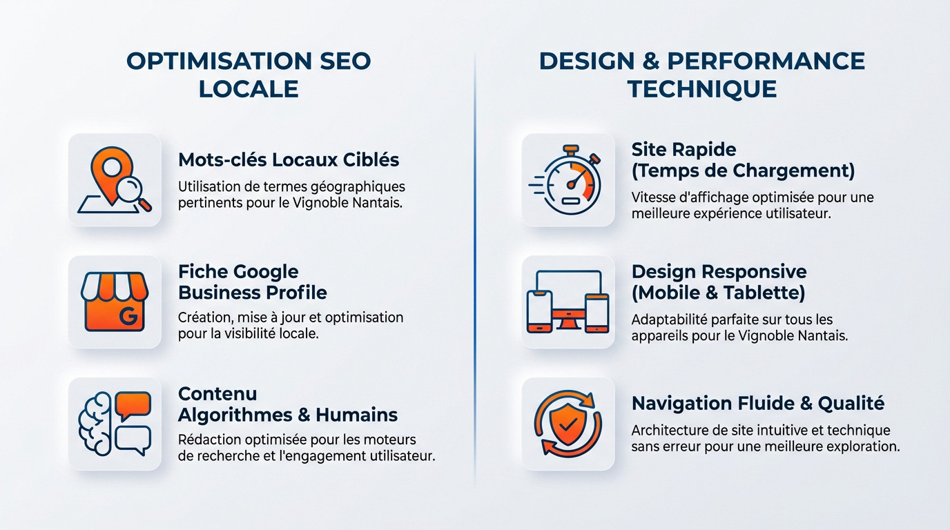Stratégies d'optimisation SEO local pour les entreprises du Vignoble nantais