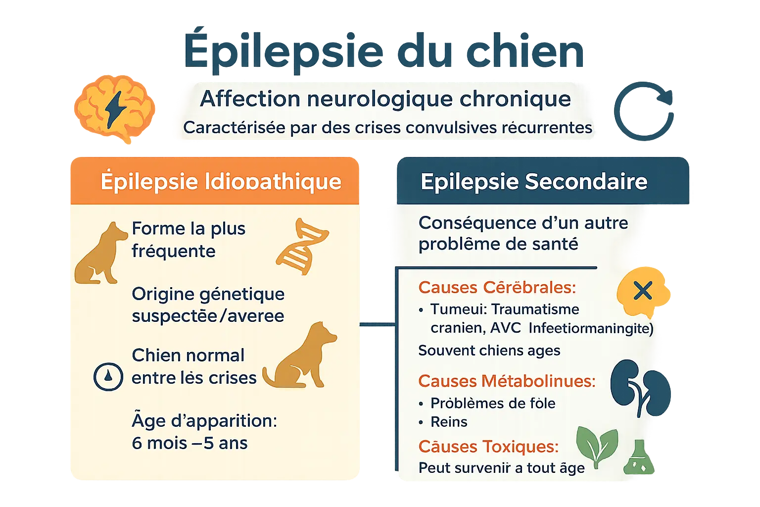 Illustration épilepsie chez le chien