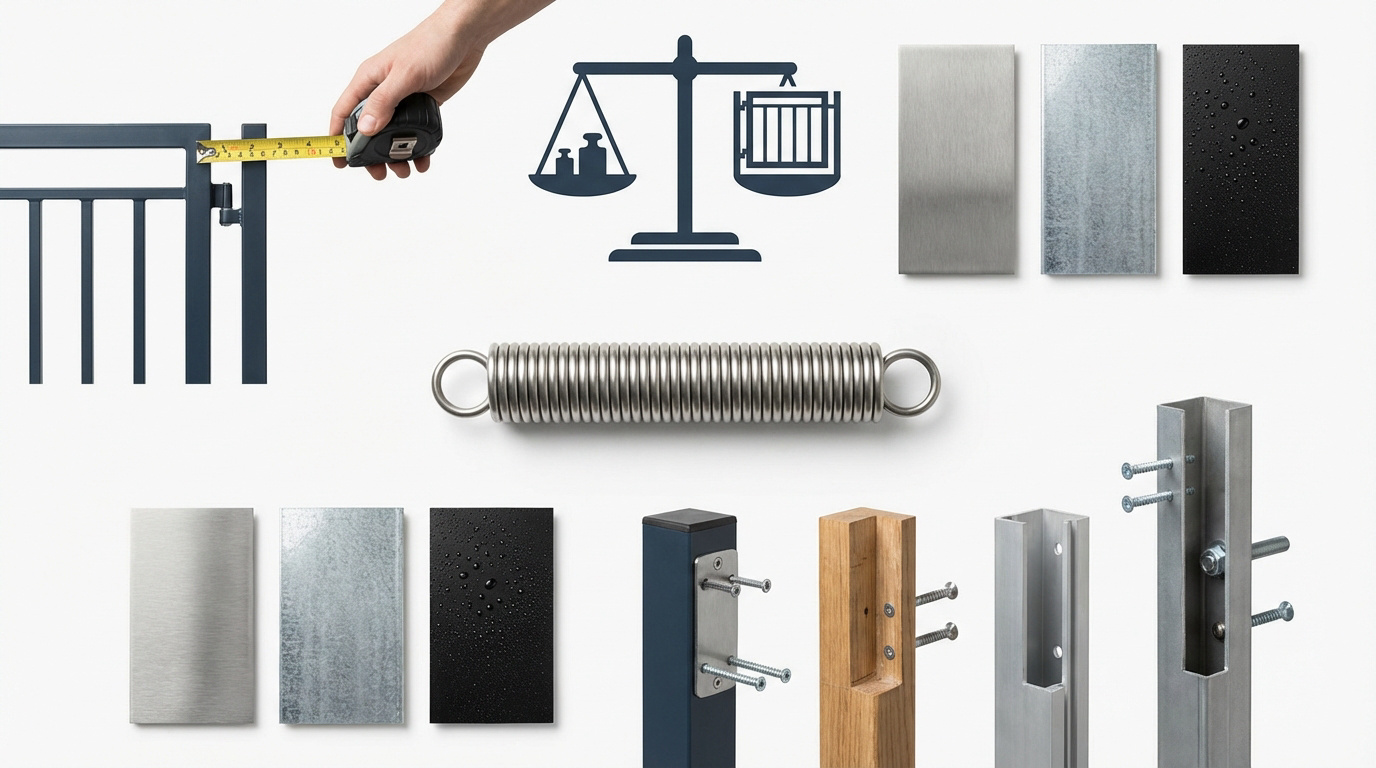 Critères de sélection d'un ressort de portillon automatique