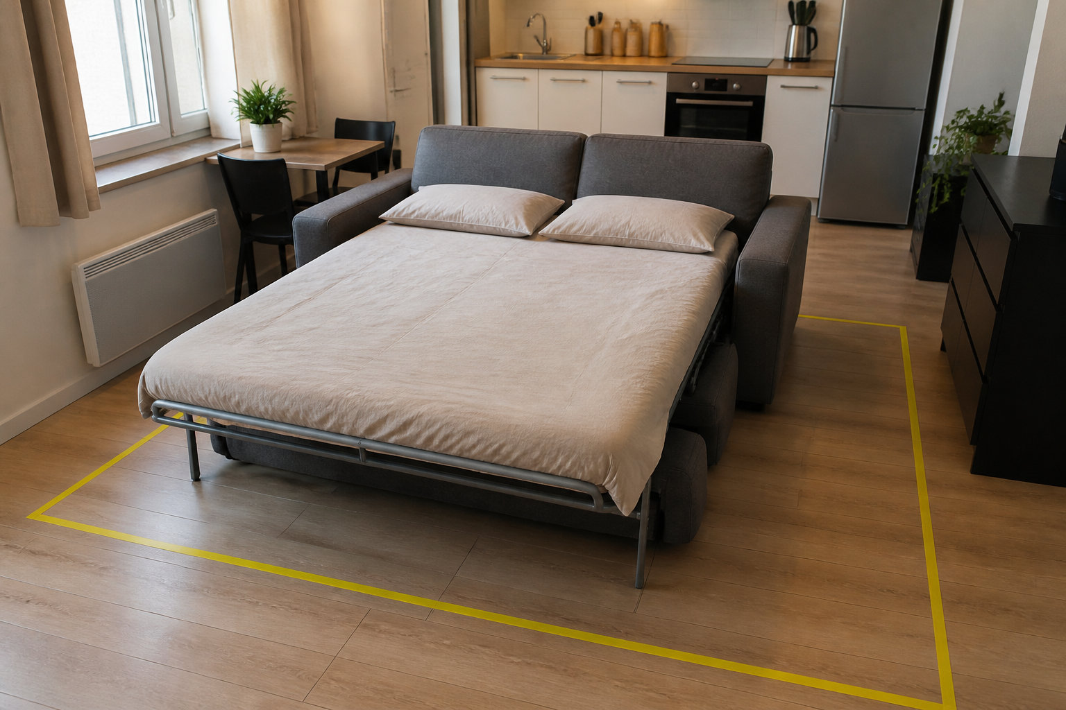 Mesurer l'espace nécessaire pour une circulation fluide dans la pièce