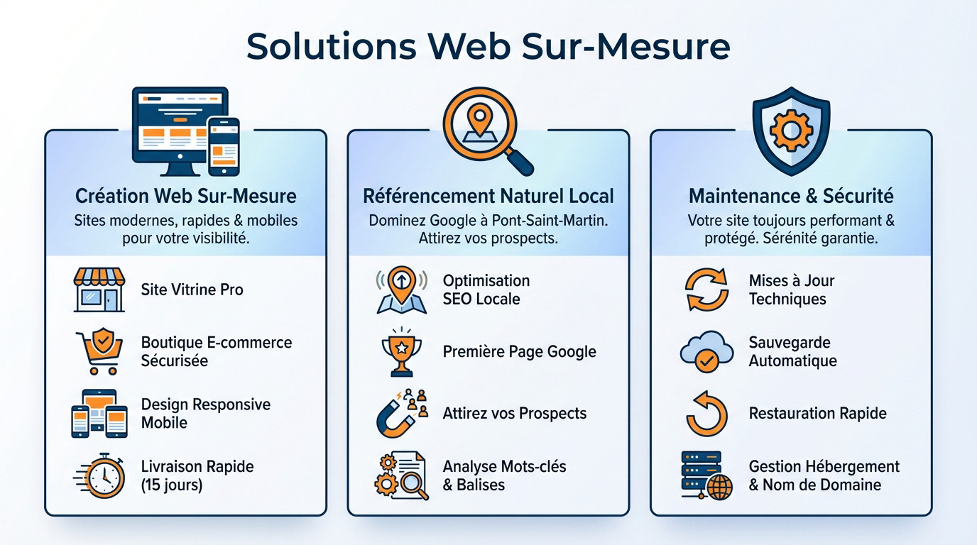Solutions web sur mesure pour les professionnels à Pont-Saint-Martin