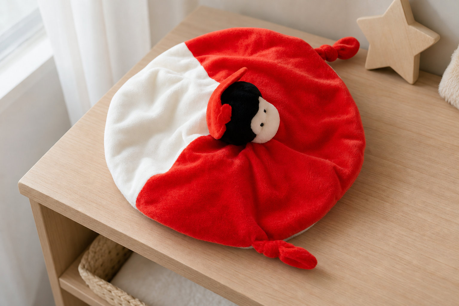 Doudou Coccinelle : un porte-bonheur coloré et ultra-doux