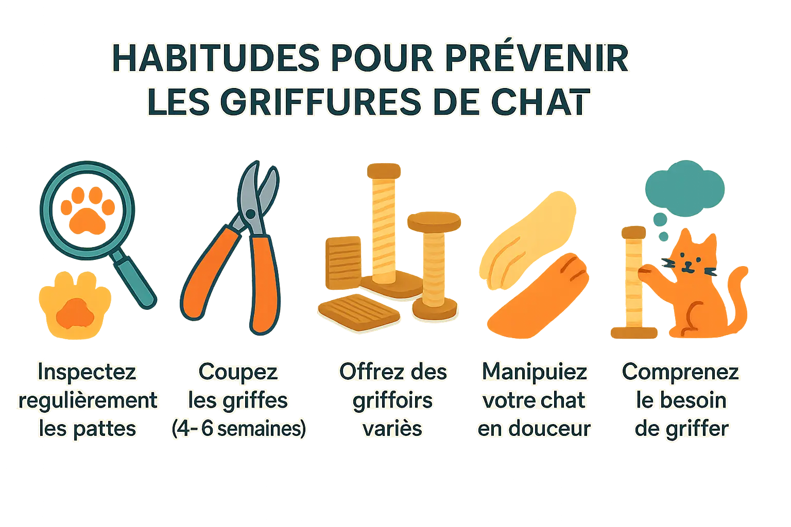 Chat sur un griffoir vertical en sisal