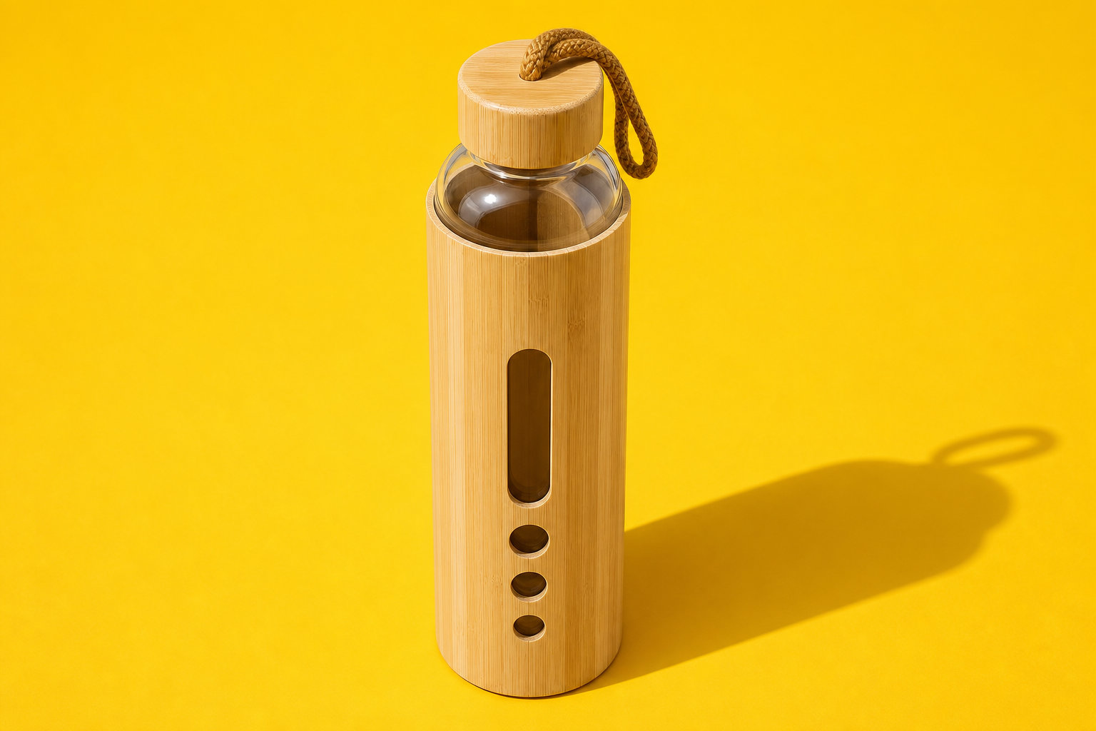Gourde en verre bambou, Élégance & santé