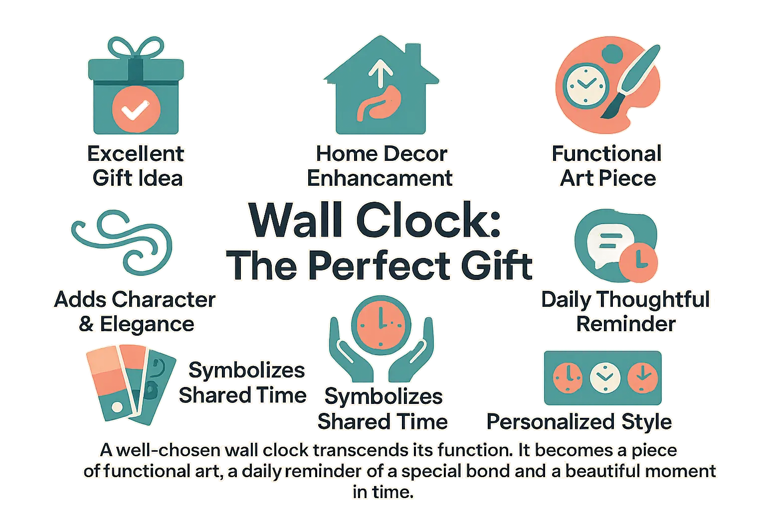 Wall clock as the perfect gift for home decor and special occasions