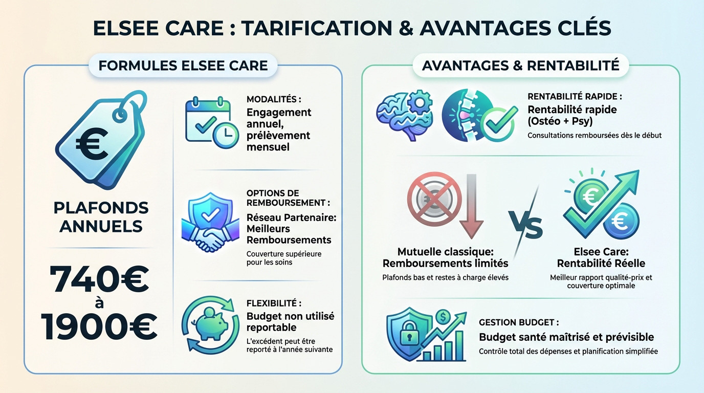 Présentation des tarifs et plafonds de remboursement Elsee Care