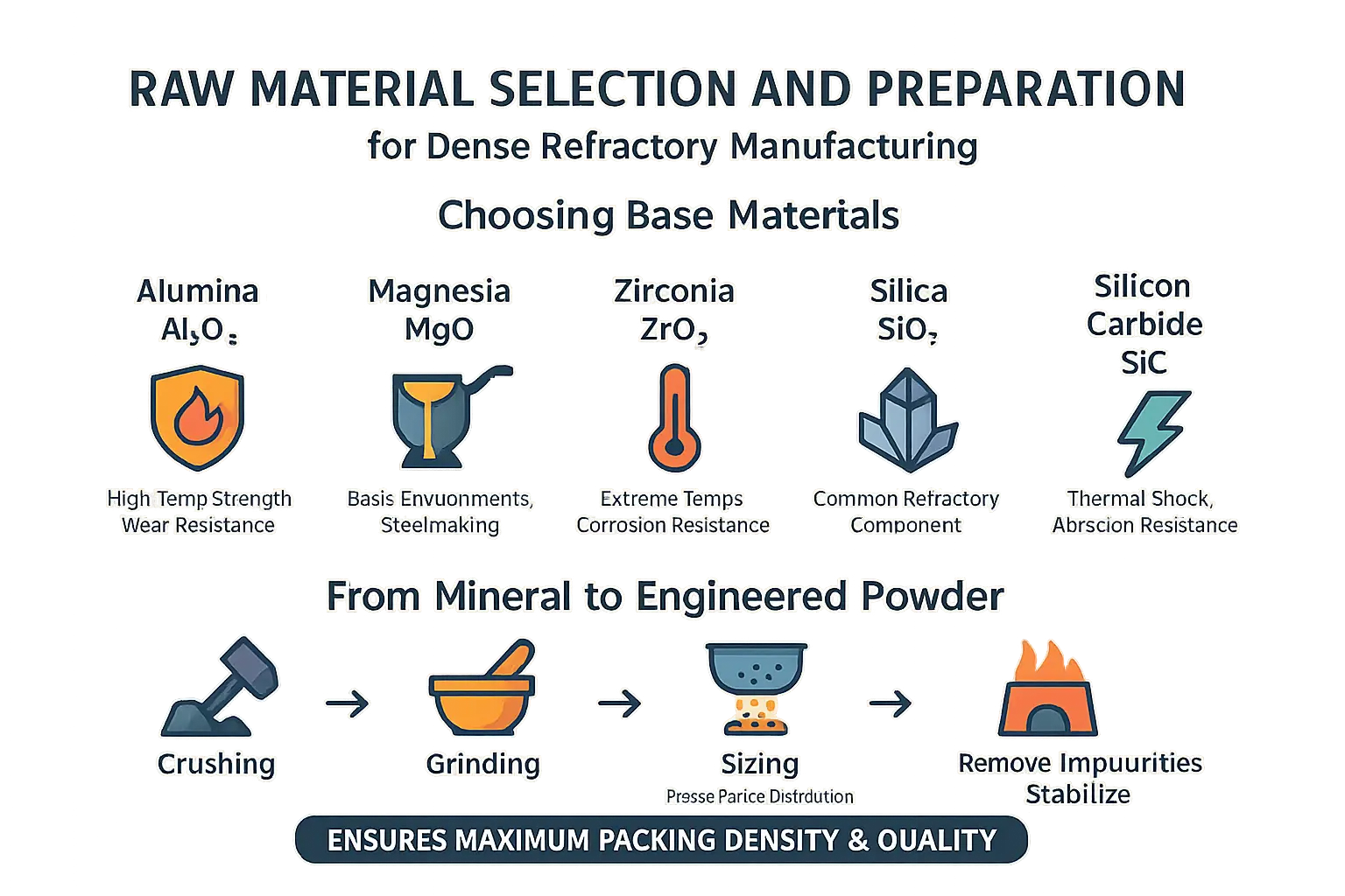 <strong>raw material selection</strong> for refractories