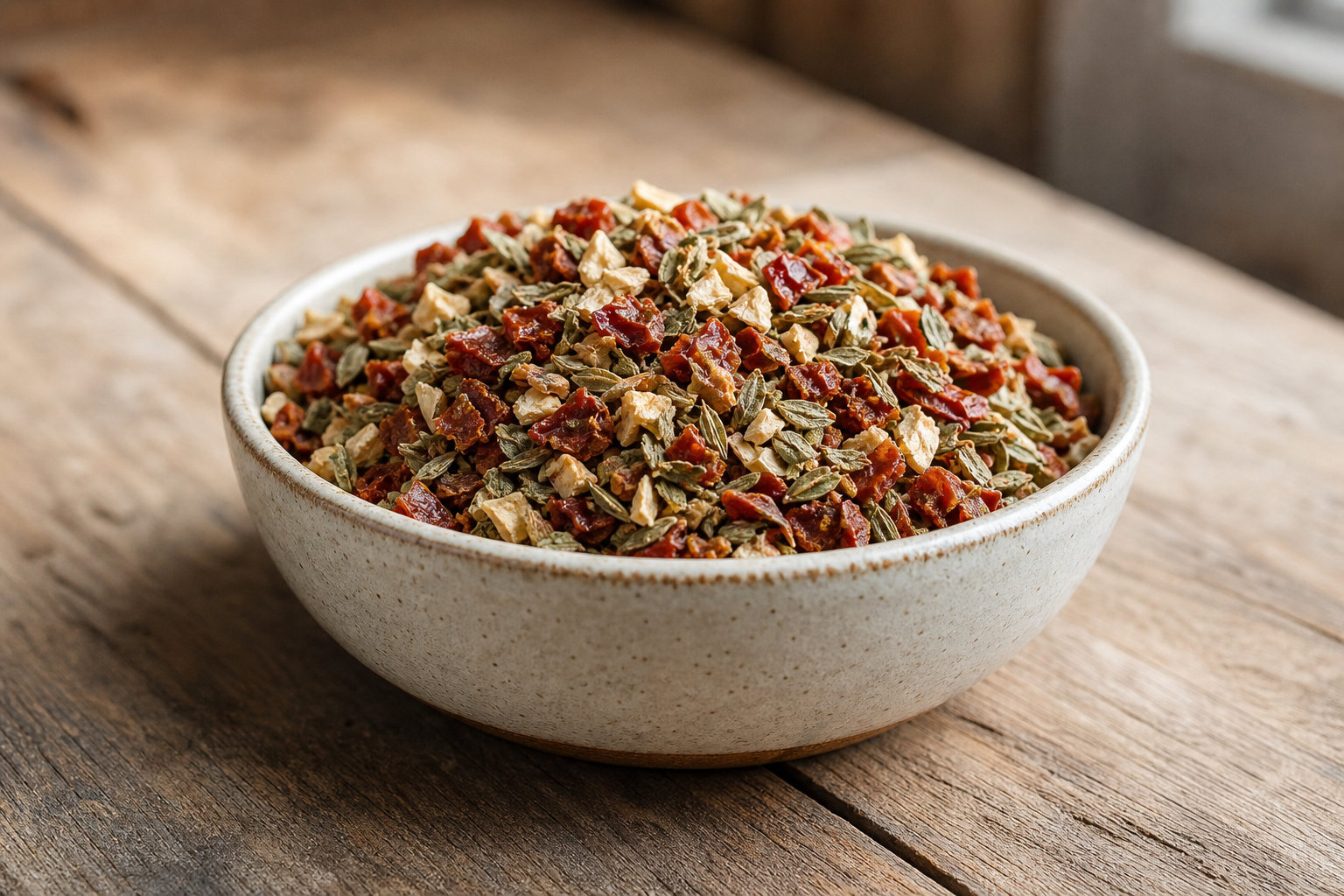 Bruschetta mélange flocon bio : l'équilibre entre tomate et herbes