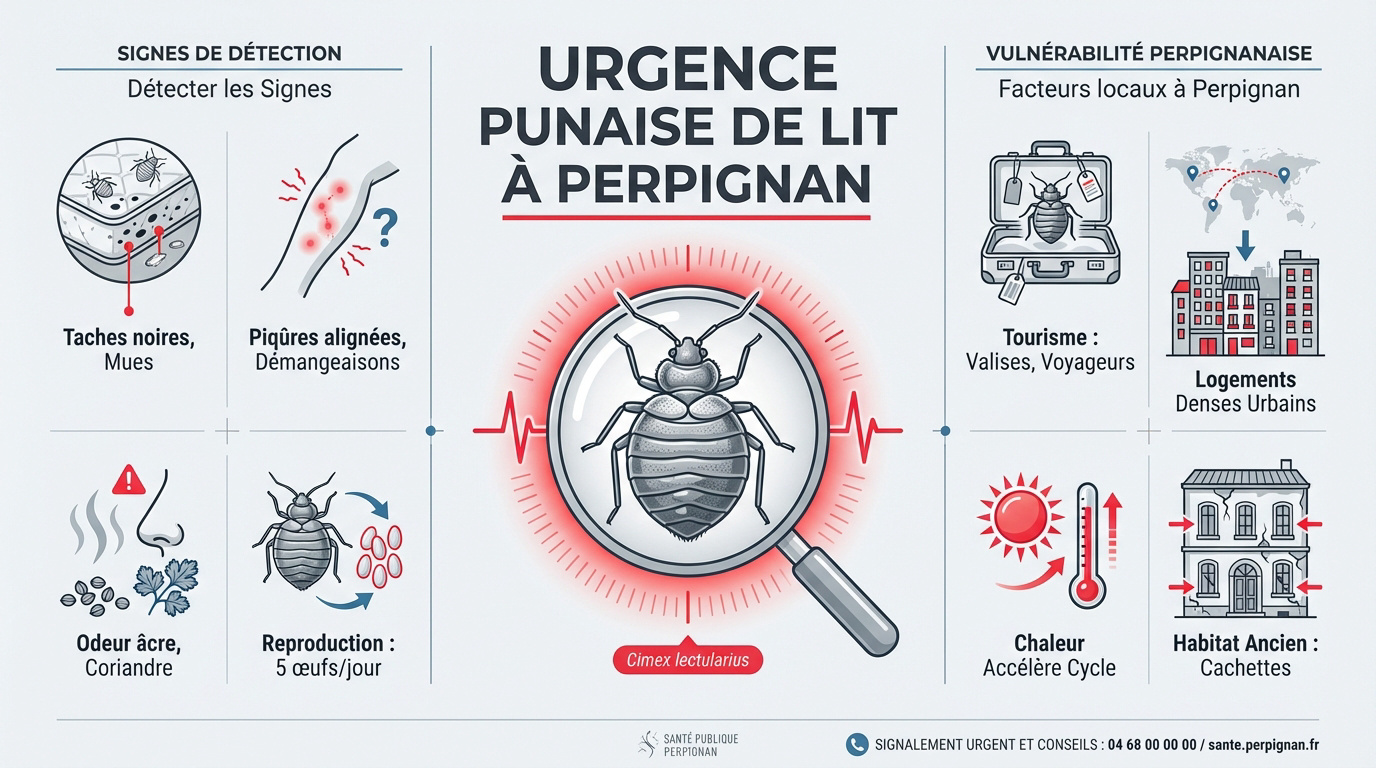Intervention professionnelle pour un traitement de punaise de lit à Perpignan