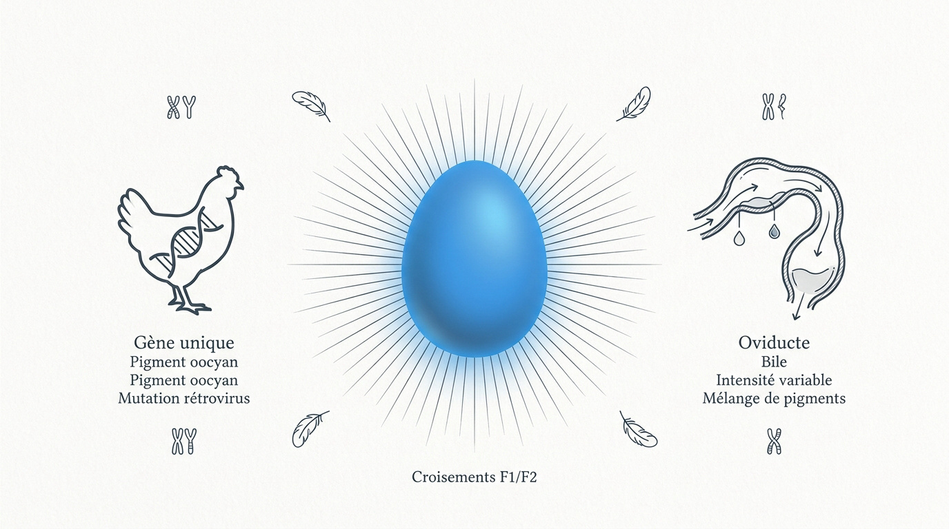 Poule œuf bleu : races, génétique et conseils d'élevage