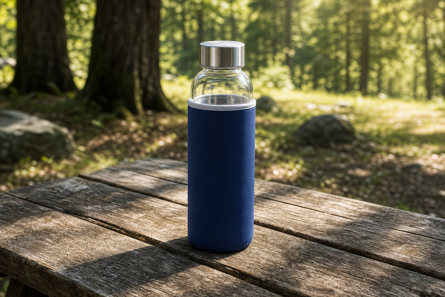 Gourde de sport en verre, Zéro goût plastique